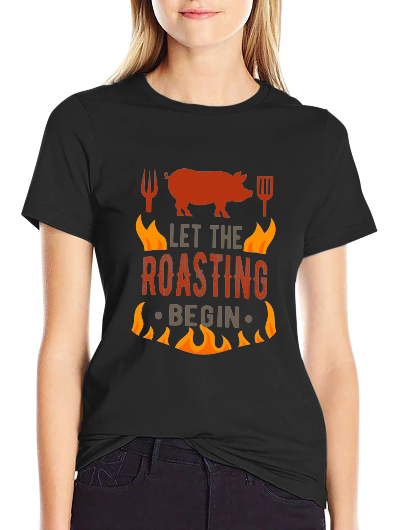 BBQ Roasting T-Shirt - Let The Roasting Begin!