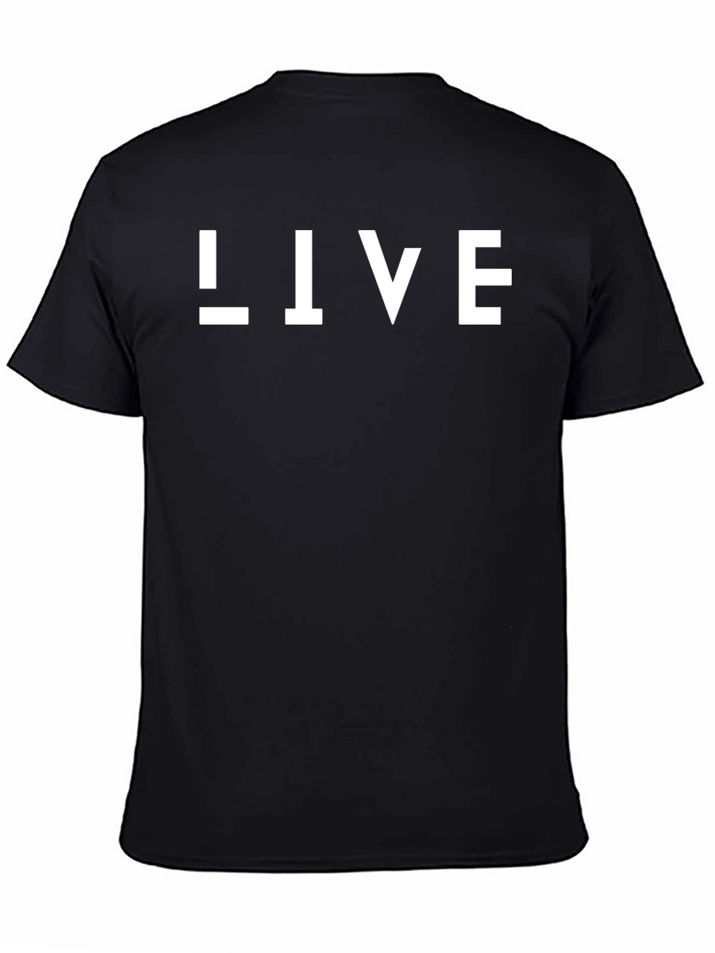 Mens Black LIVE Graphic Tee