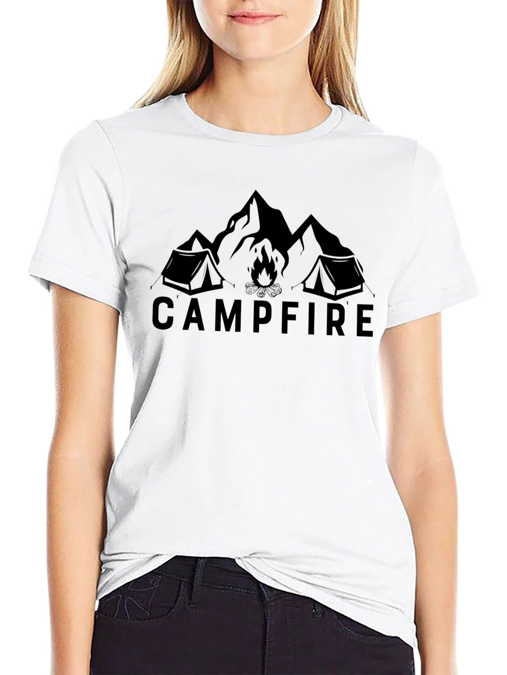 Campfire Graphic T-Shirt - Outdoor Adventure Tee