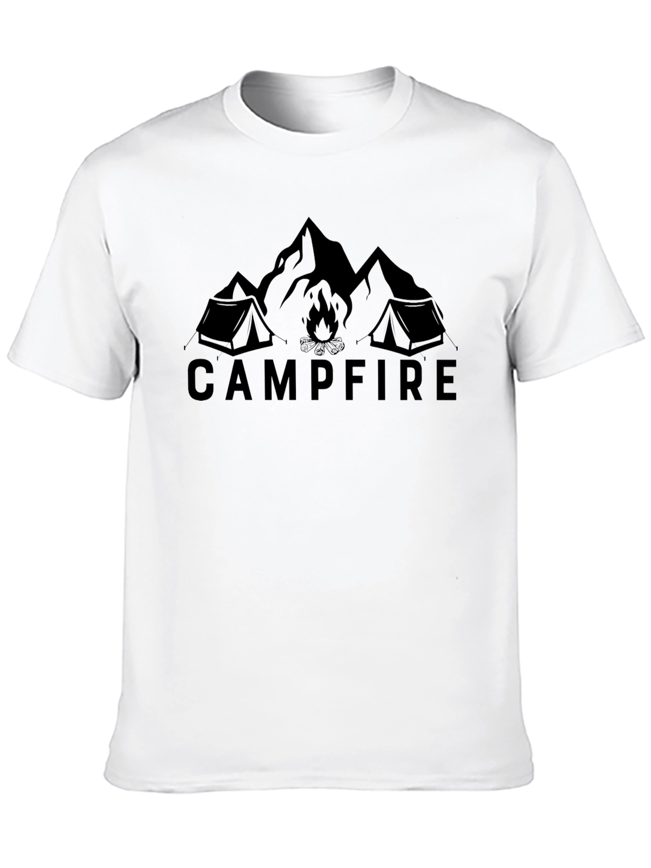Campfire Graphic T-Shirt - Outdoor Adventure Tee