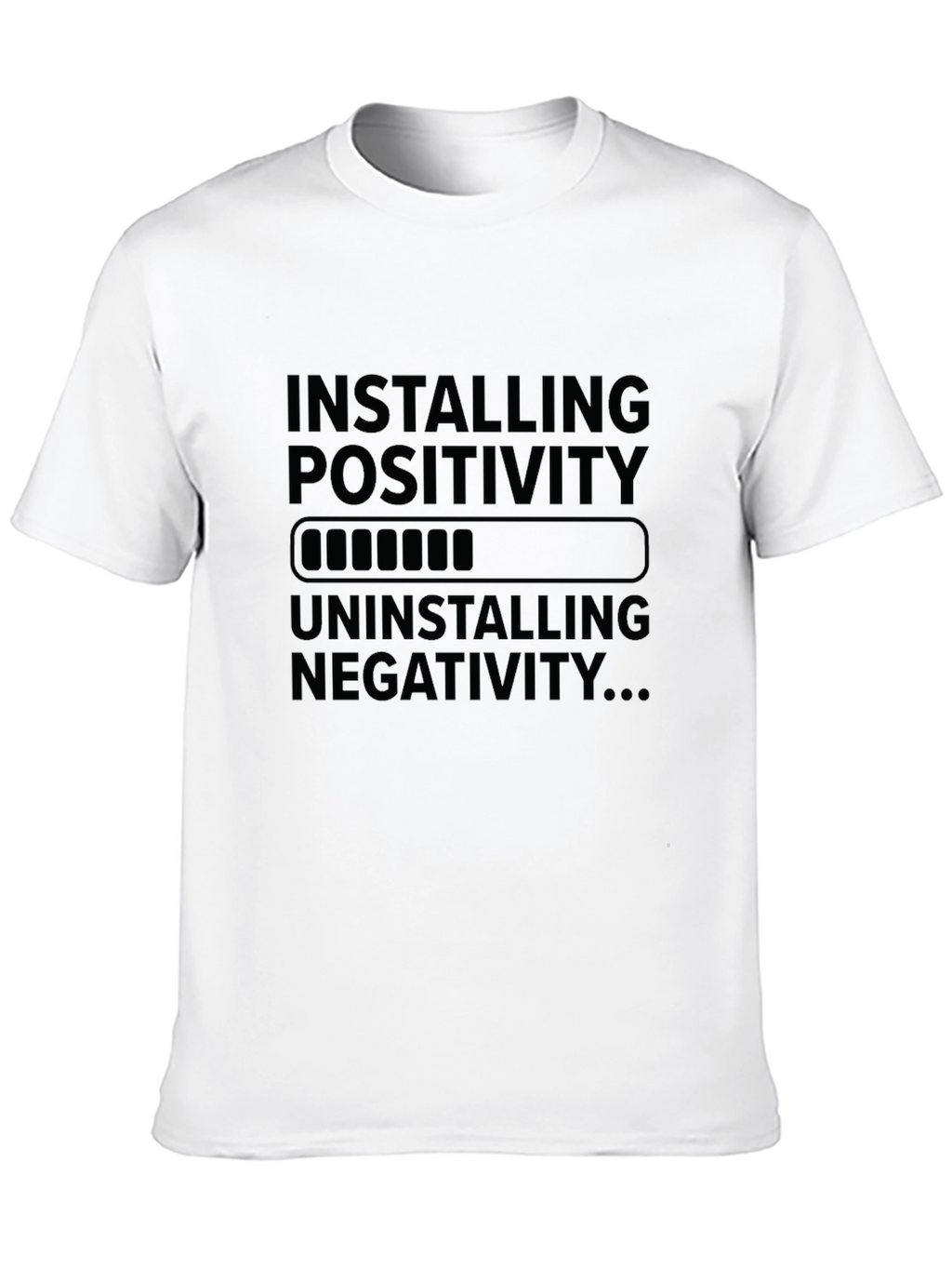 Installing Positivity T-Shirt - Black Graphic Tee