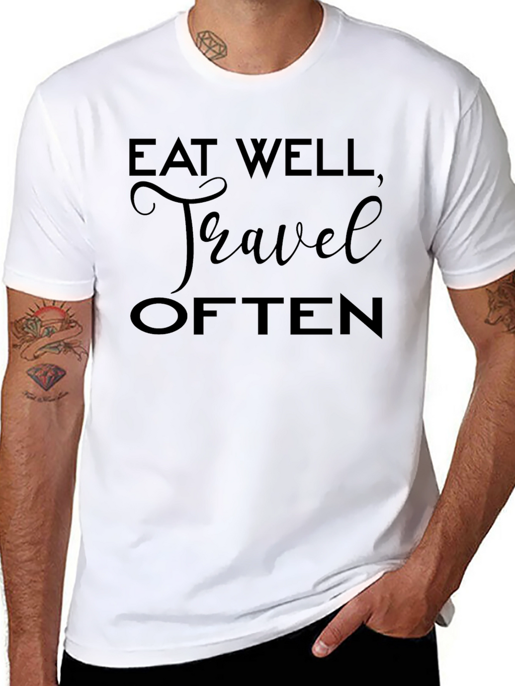 Eat Well Travel Often Graphic Tee