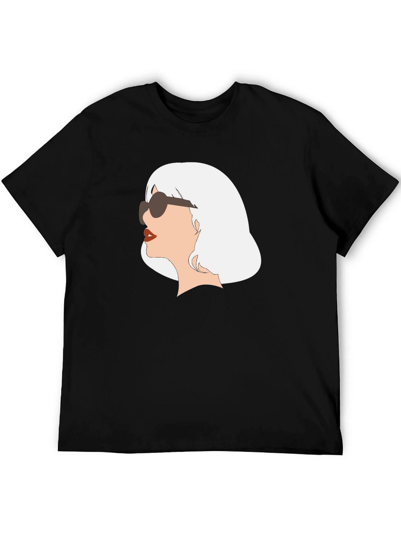 Retro Chic Tee - Woman with Sunglasses Graphic