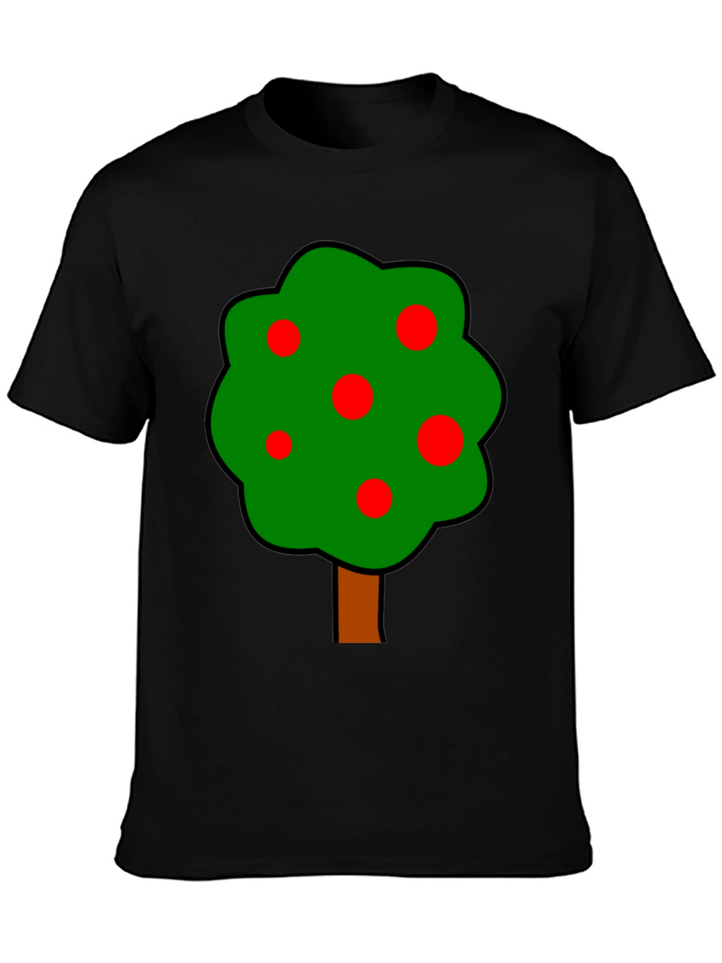 Cartoon Tree Graphic T-Shirt