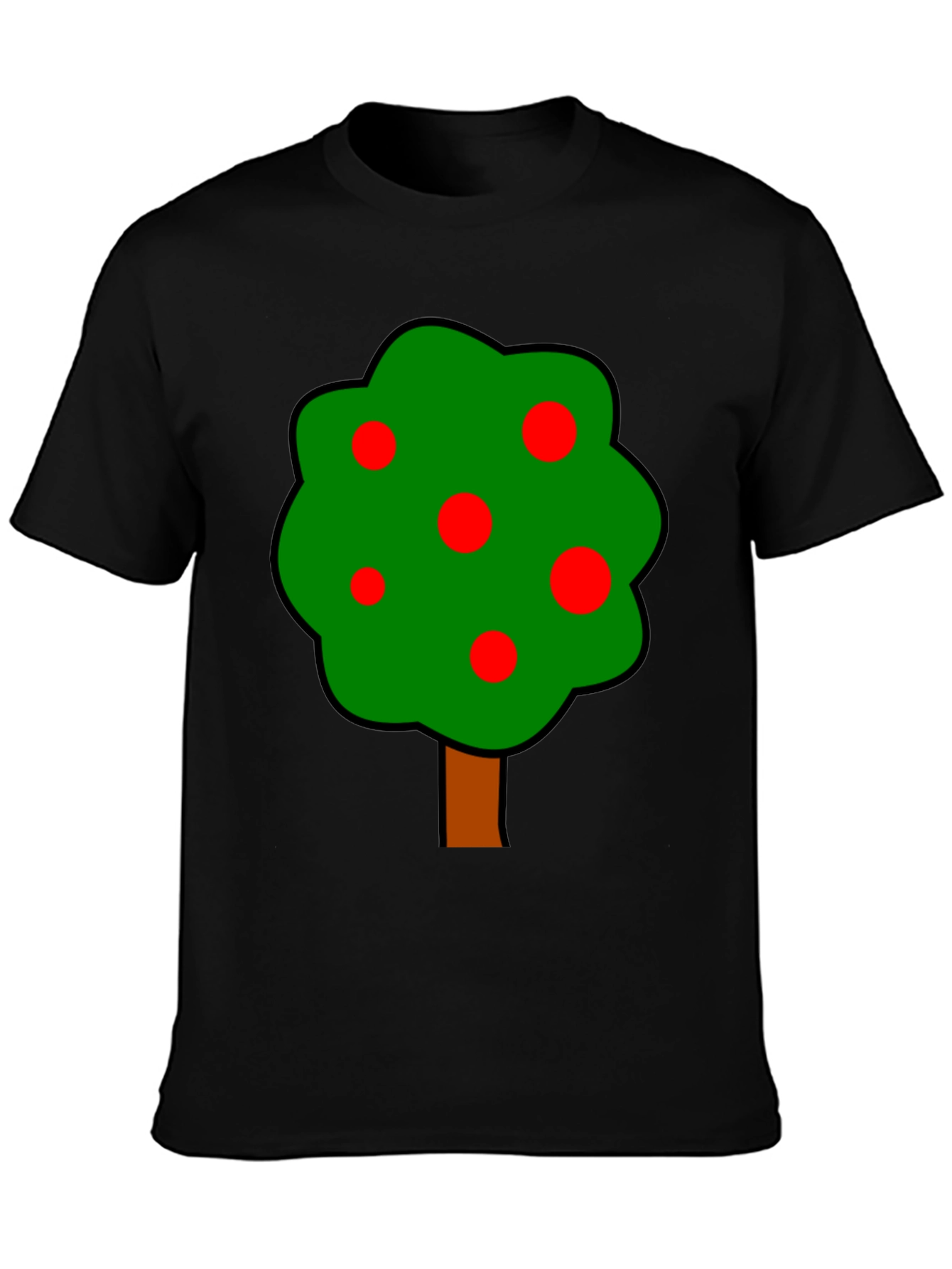 Cartoon Tree Graphic T-Shirt