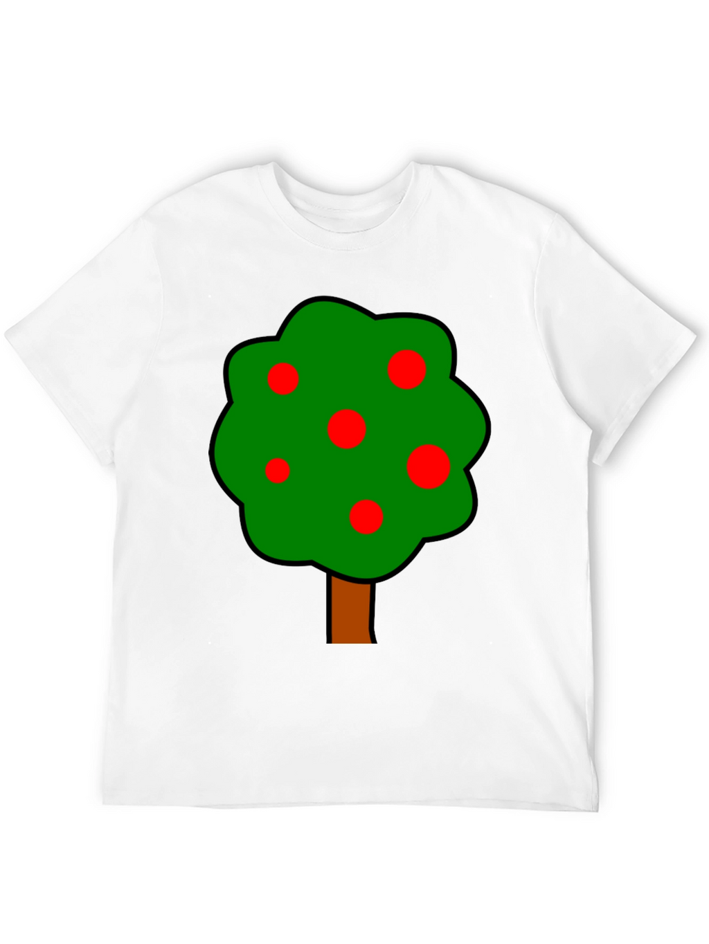 Cartoon Tree Graphic T-Shirt