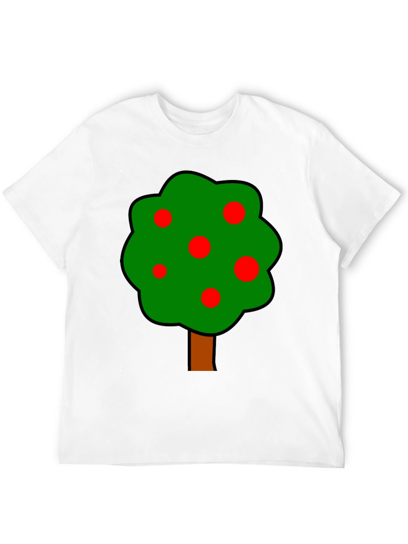 Cartoon Tree Graphic T-Shirt