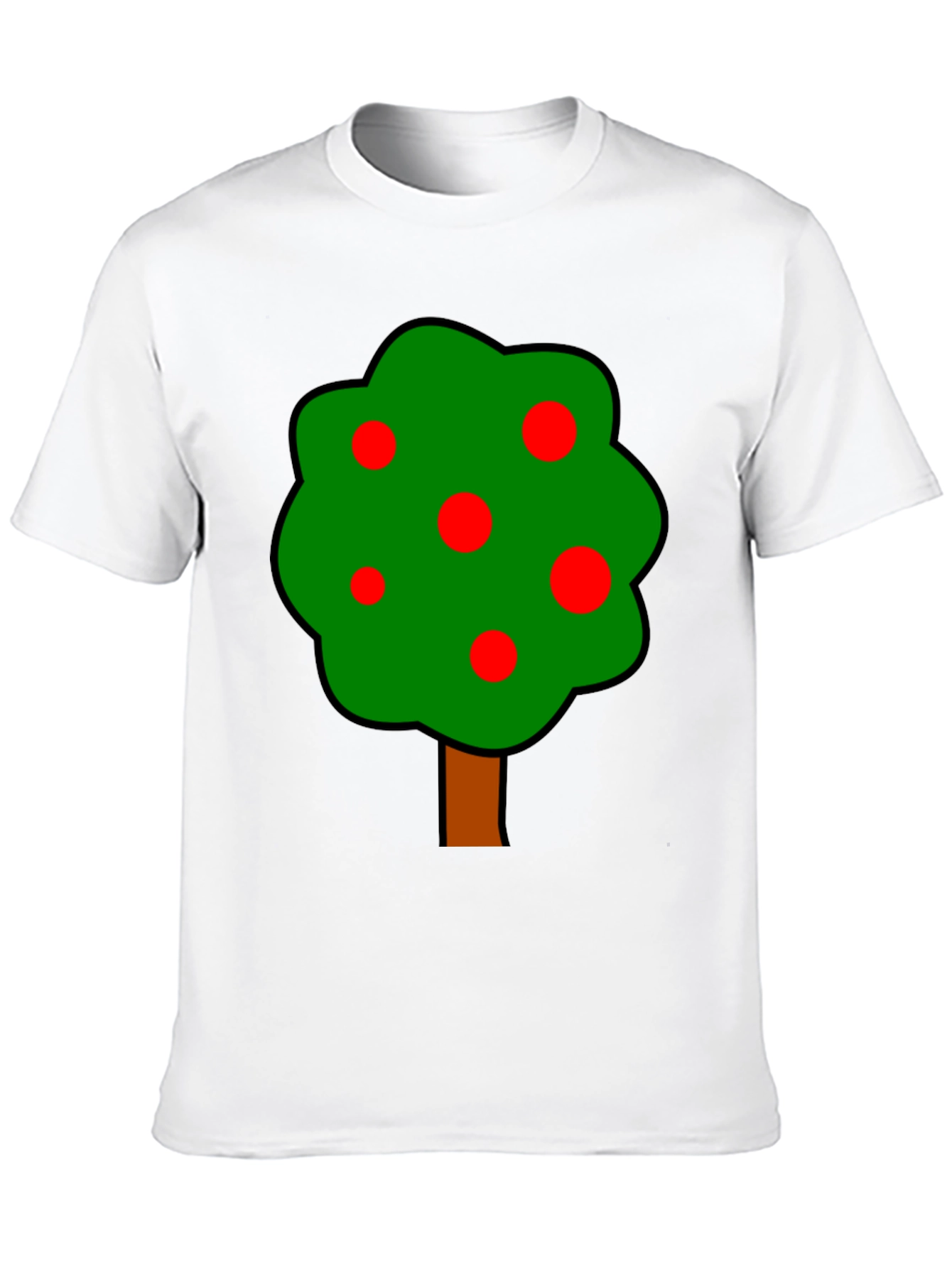 Cartoon Tree Graphic T-Shirt