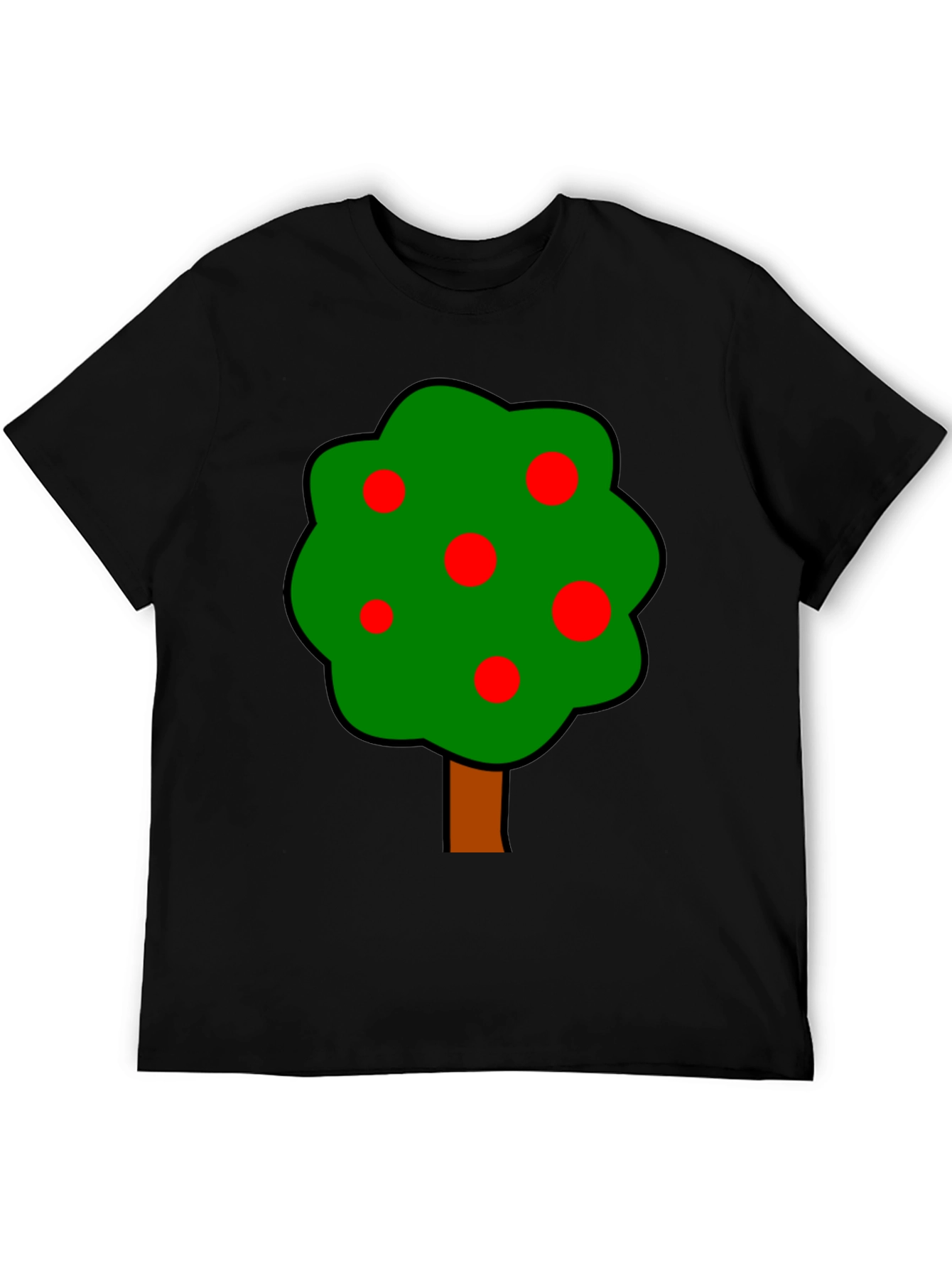 Cartoon Tree Graphic T-Shirt