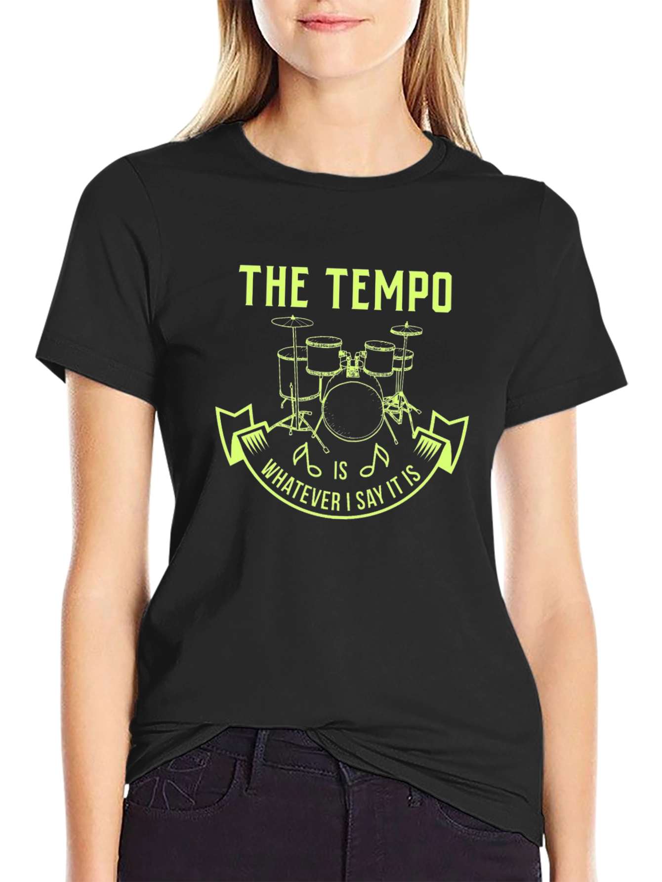 The Tempo Drummer Tee - Funny Musician Gift