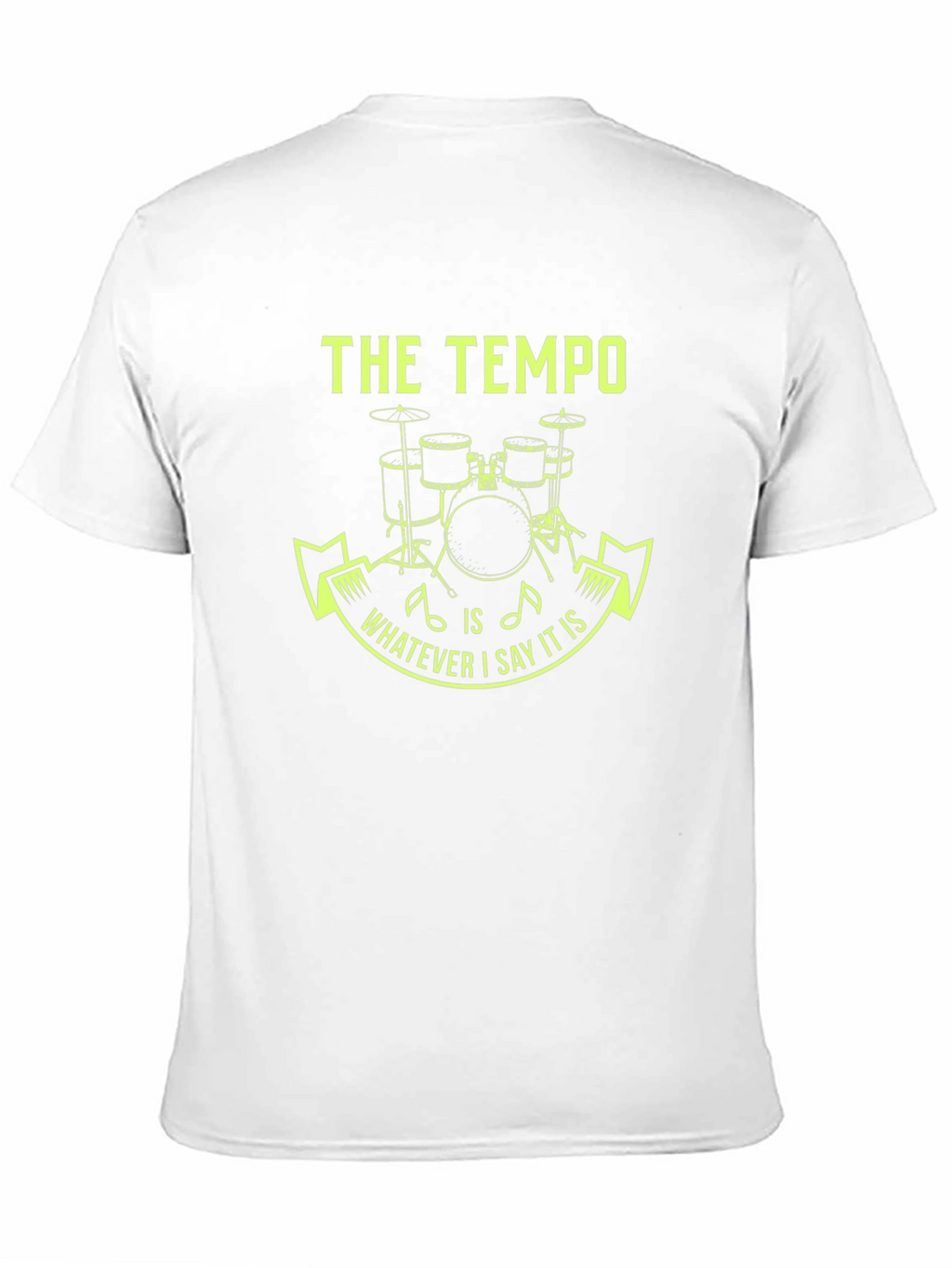 The Tempo Drummer Tee - Funny Musician Gift