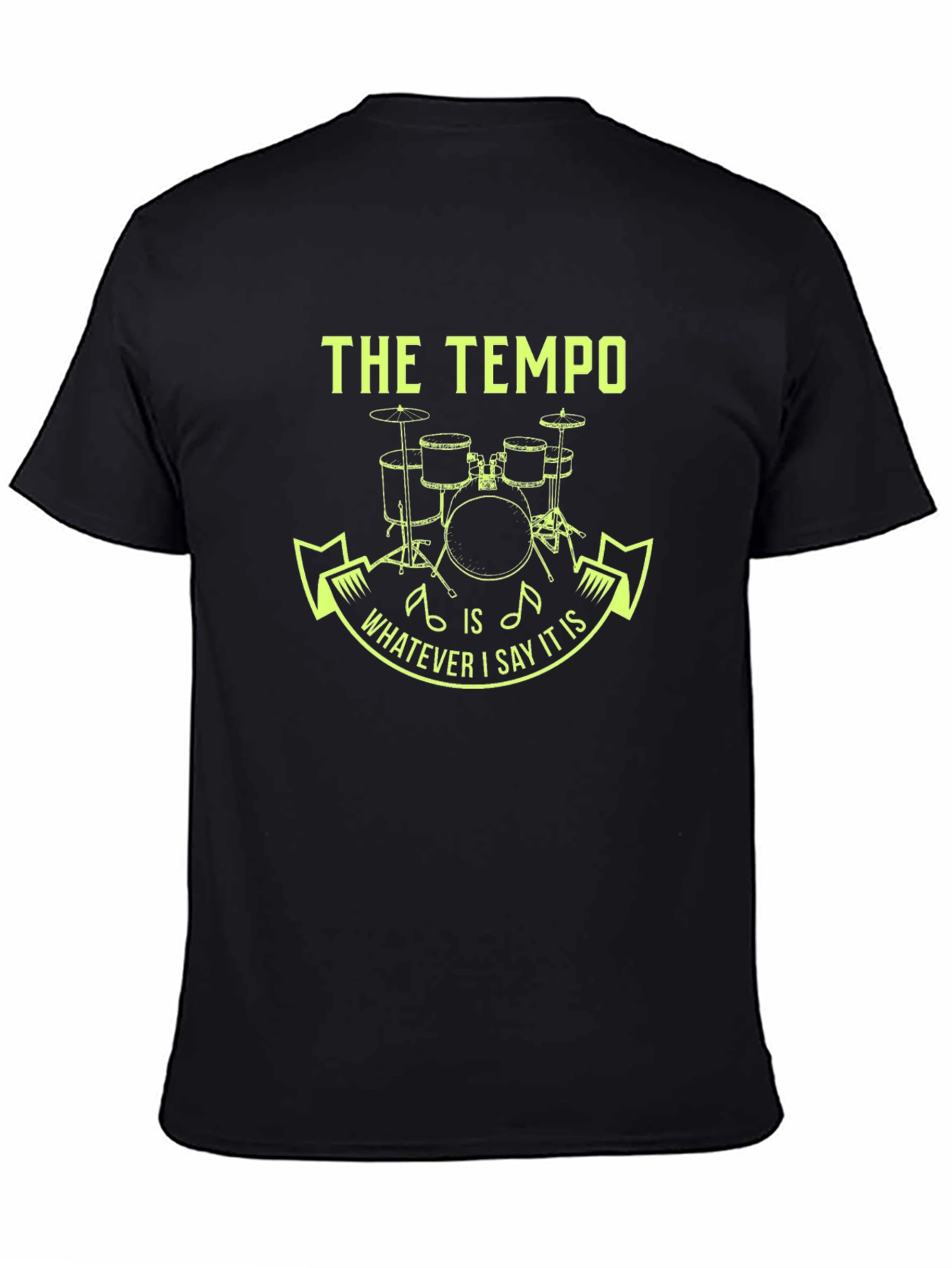 The Tempo Drummer Tee - Funny Musician Gift