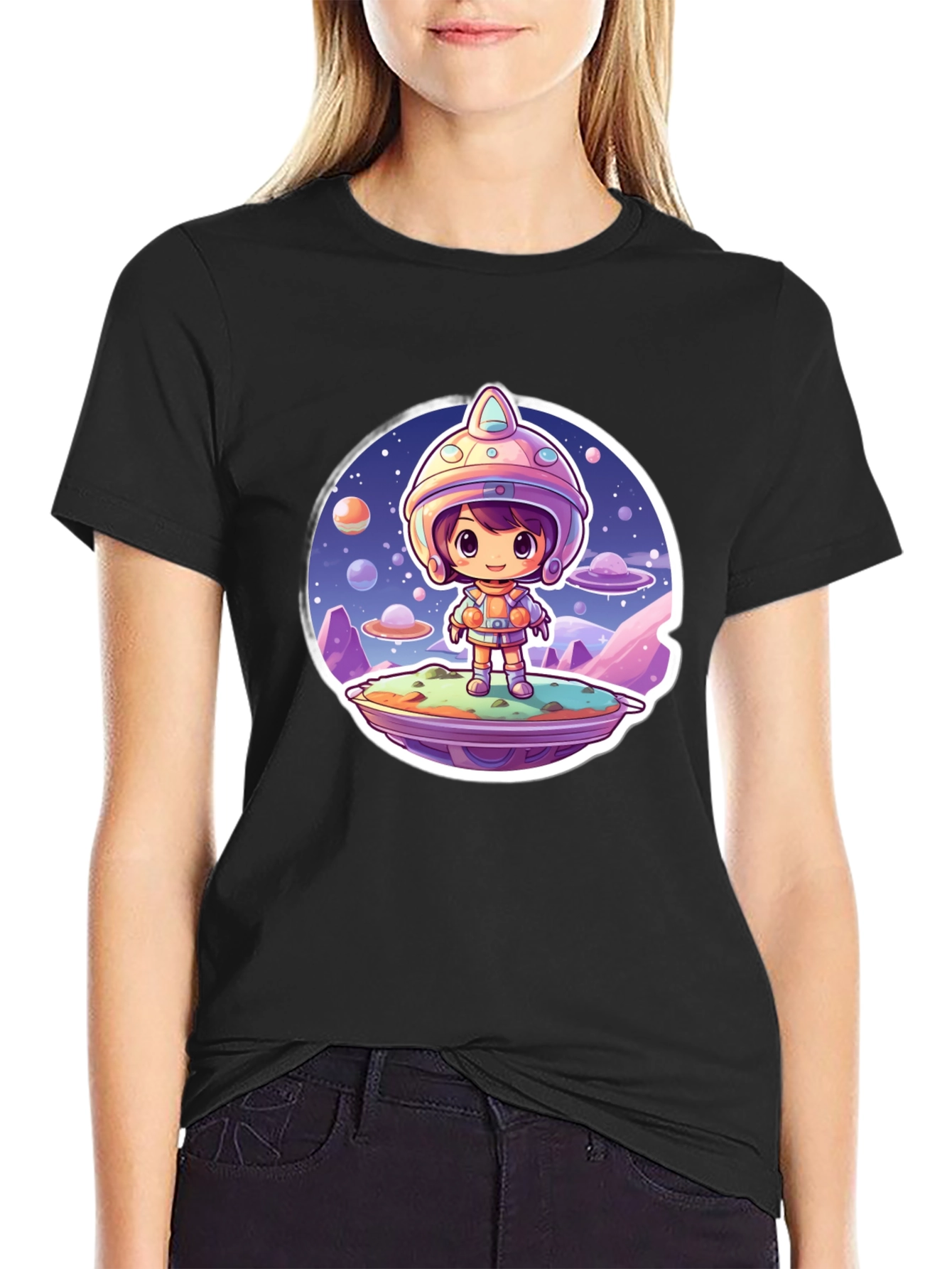 Cartoon Astronaut Unisex T-Shirt