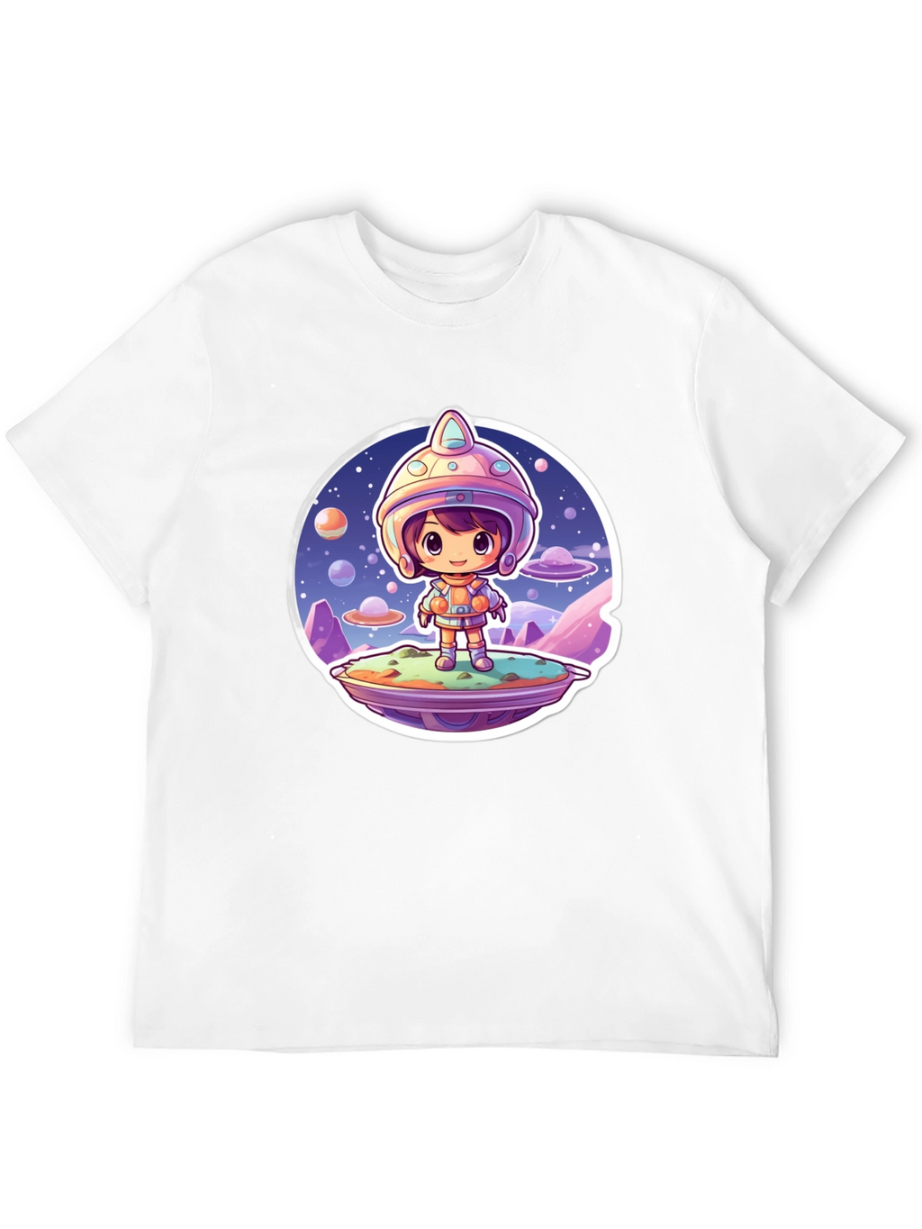 Cartoon Astronaut Unisex T-Shirt