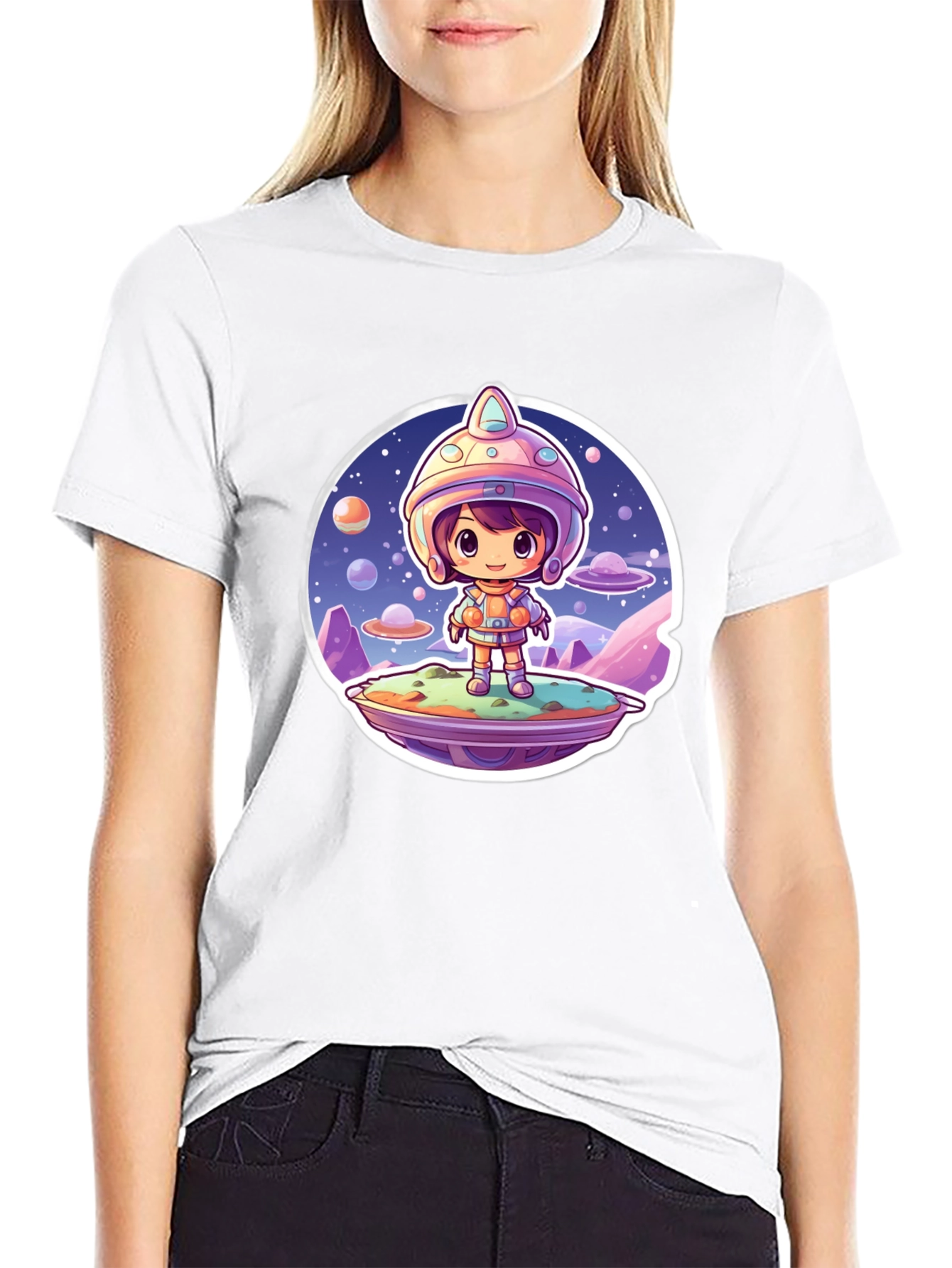 Cartoon Astronaut Unisex T-Shirt