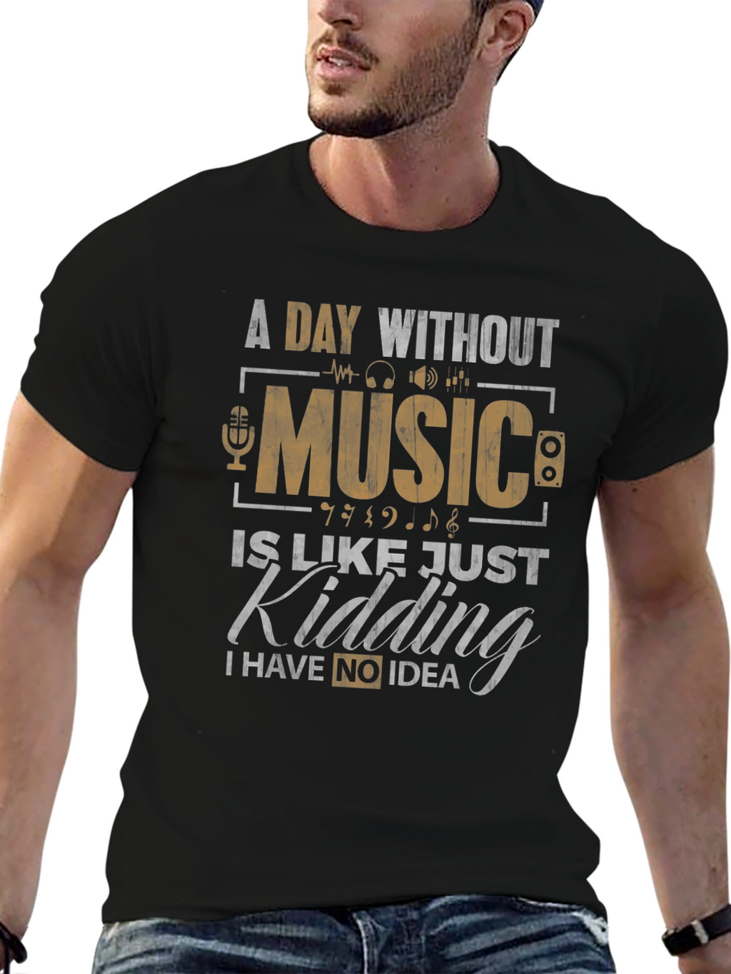 Music Lovers Tee: A Day Without Music