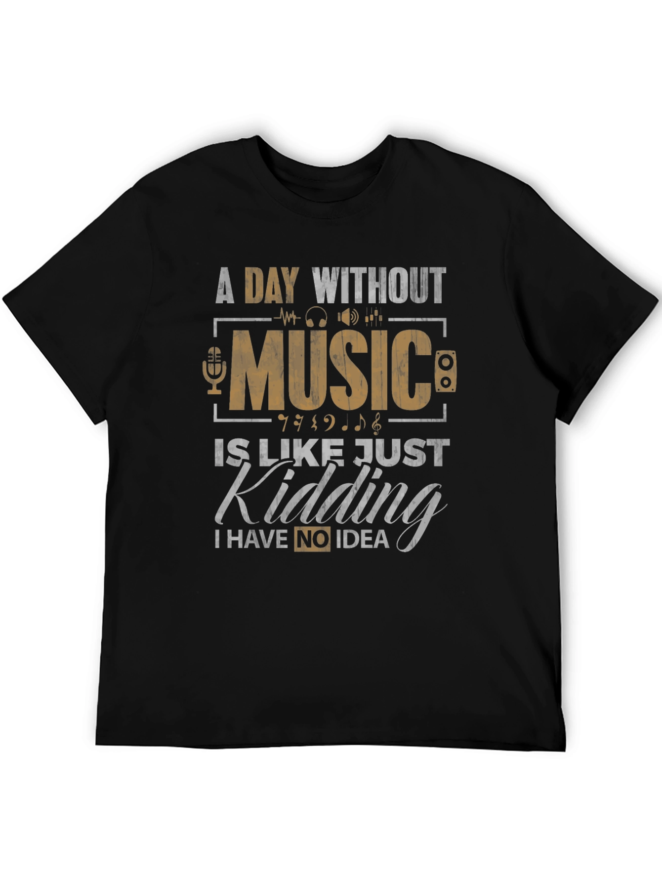 Music Lovers Tee: A Day Without Music