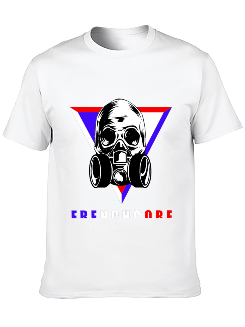 Skull Gas Mask Frenchcore Graphic T-Shirt
