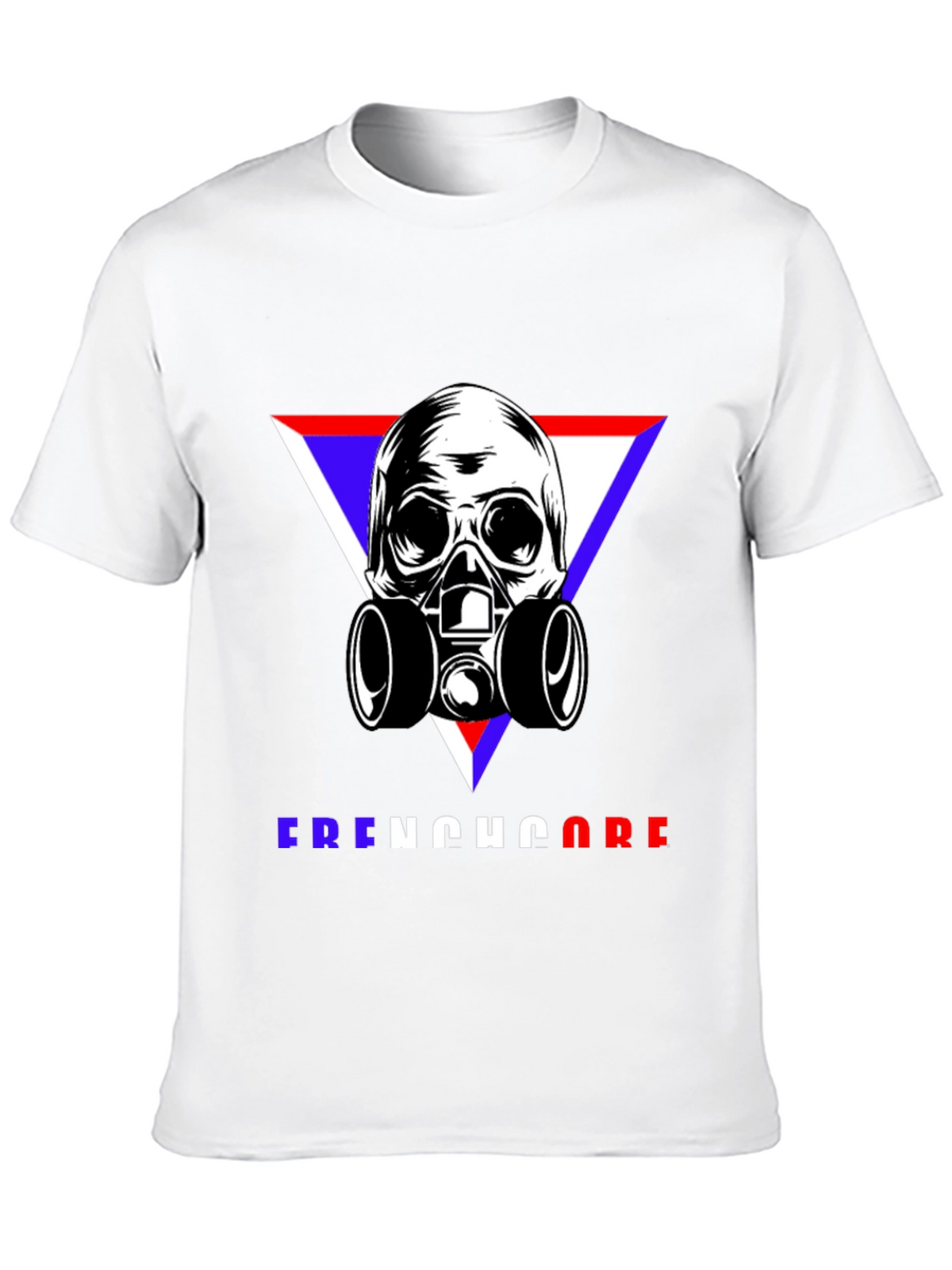 Skull Gas Mask Frenchcore Graphic T-Shirt