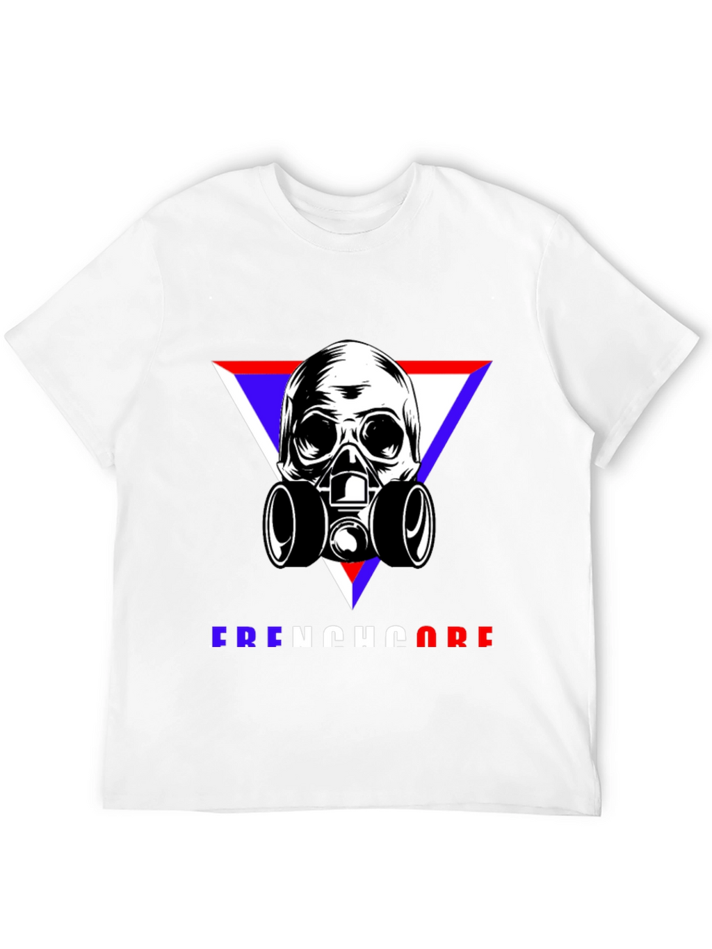 Skull Gas Mask Frenchcore Graphic T-Shirt