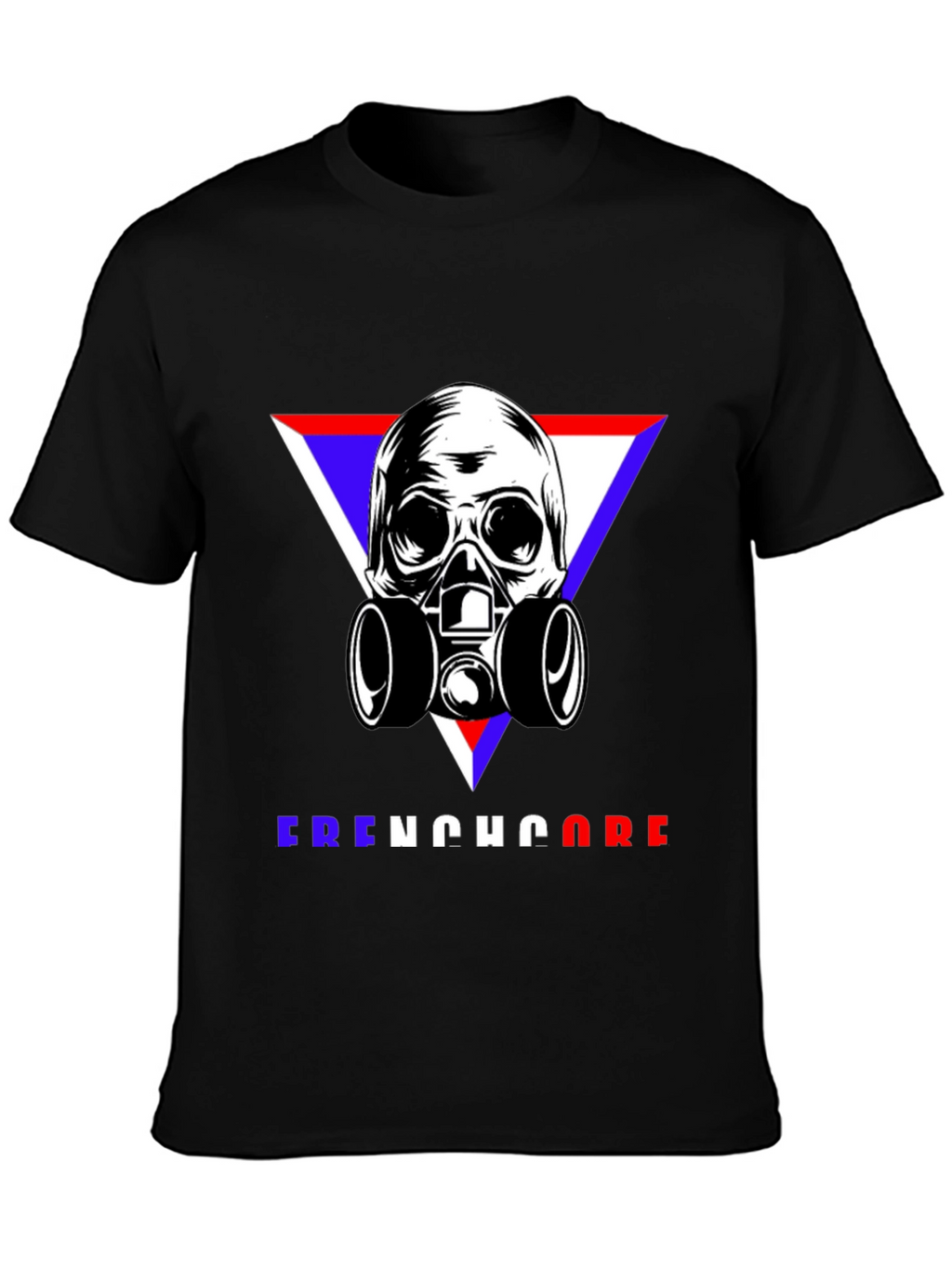 Skull Gas Mask Frenchcore Graphic T-Shirt