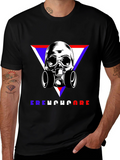 Skull Gas Mask Frenchcore Graphic T-Shirt