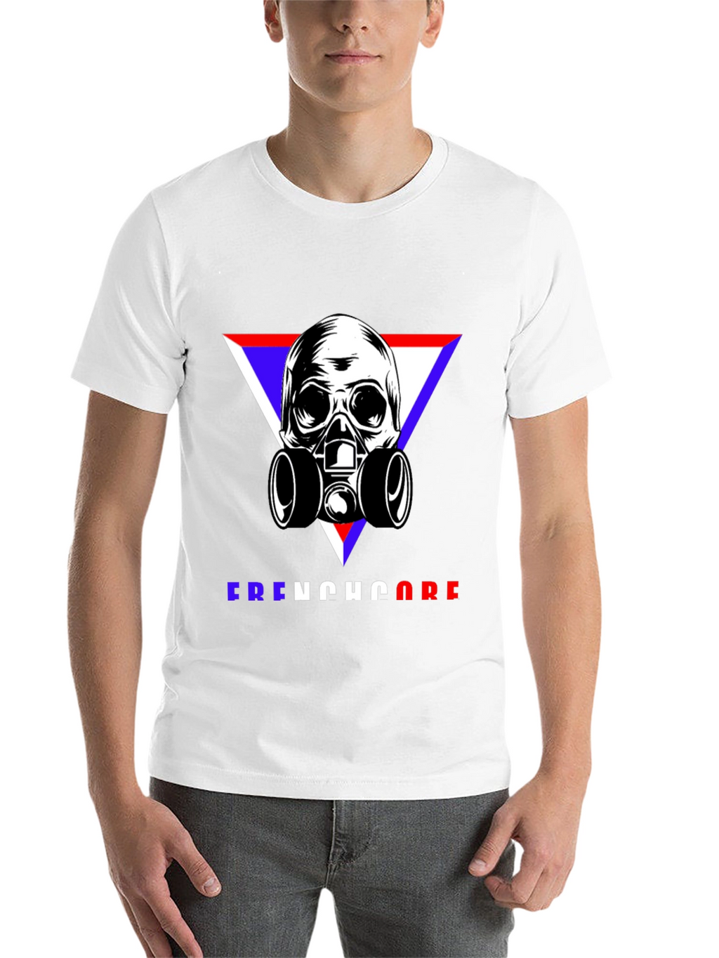Skull Gas Mask Frenchcore Graphic T-Shirt