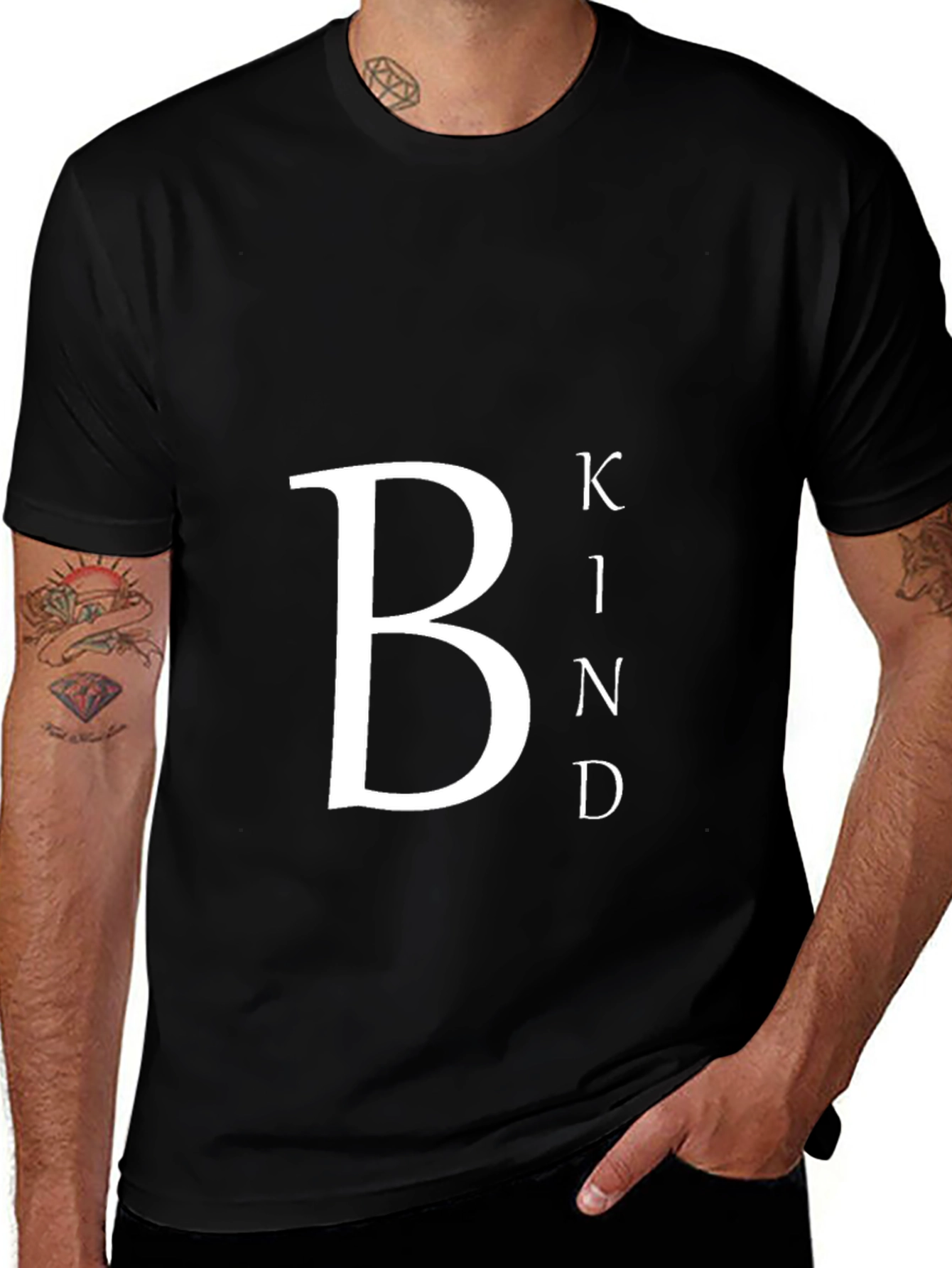 Be Kind Graphic Tee - Casual Black T-Shirt