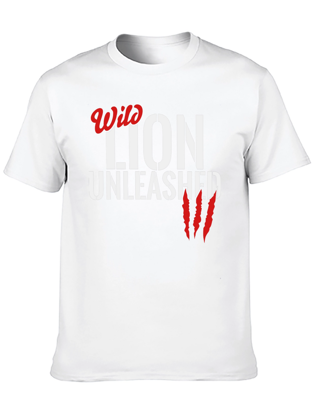 Wild Lion Unleashed Black Graphic T-Shirt