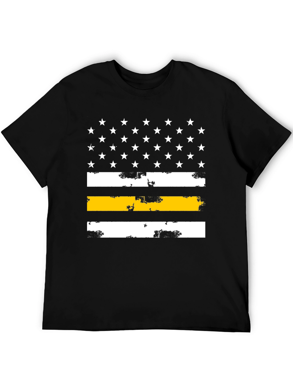 Thin Yellow Line American Flag Graphic Tee