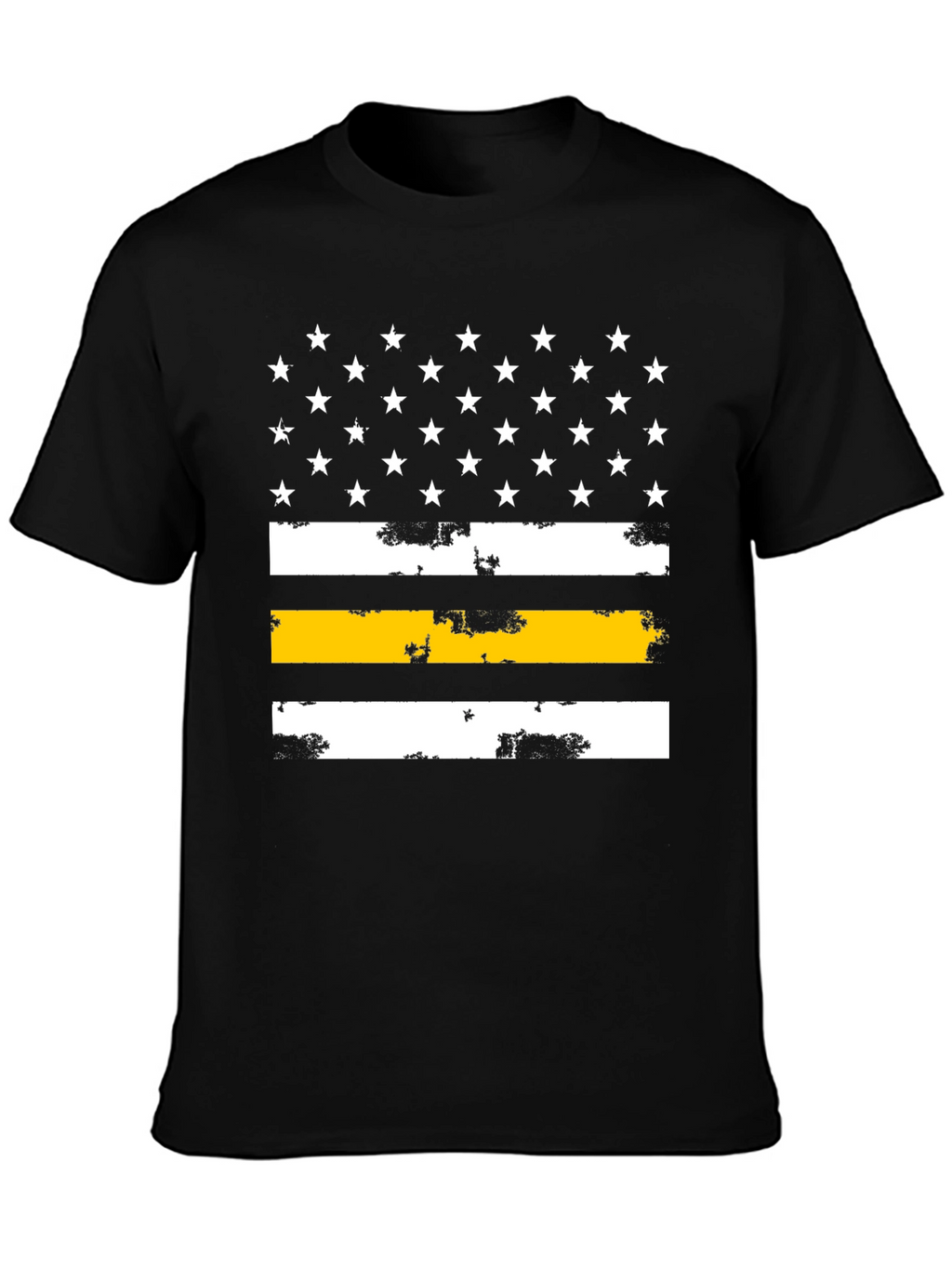 Thin Yellow Line American Flag Graphic Tee
