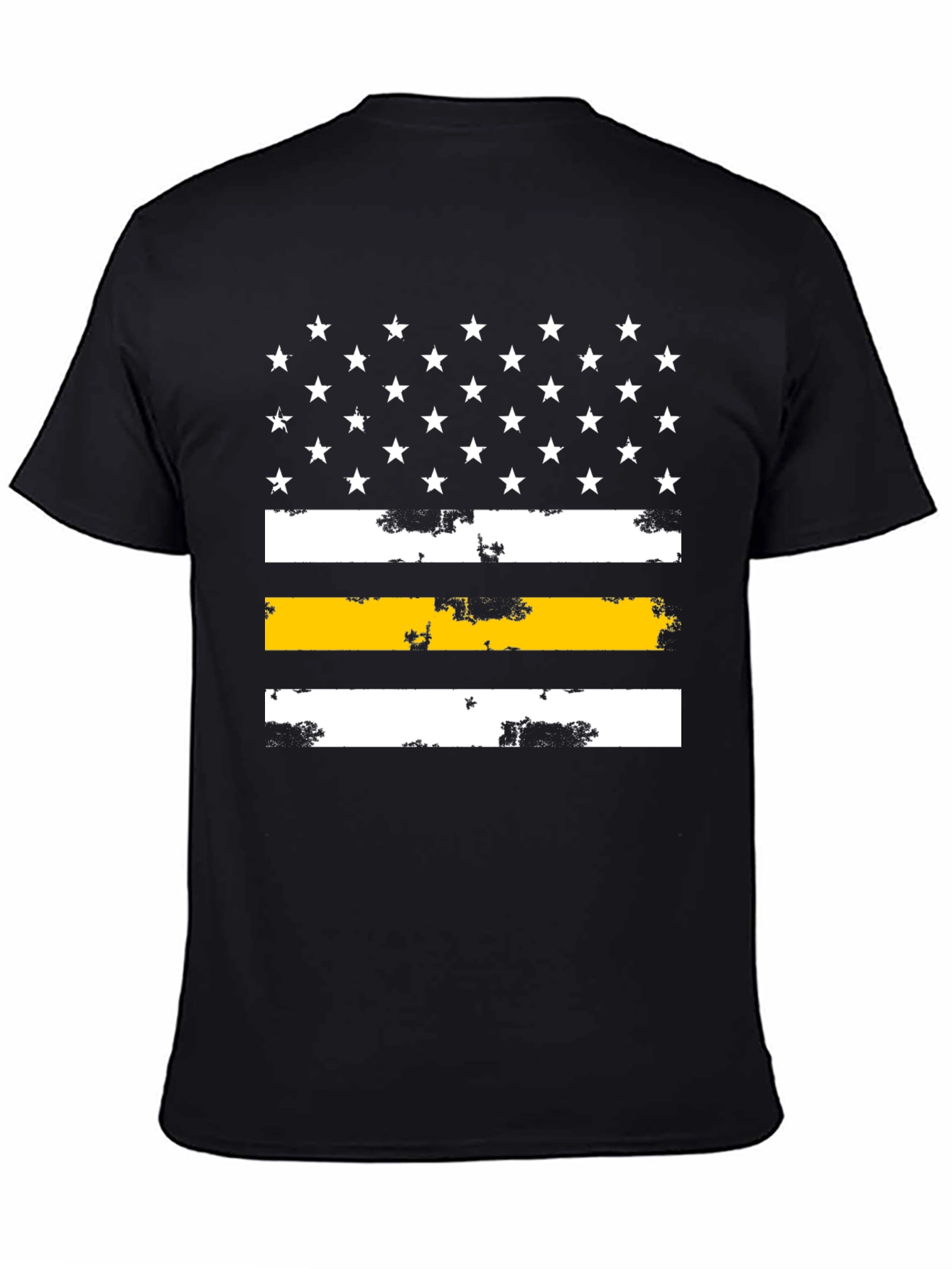 Thin Yellow Line American Flag Graphic Tee
