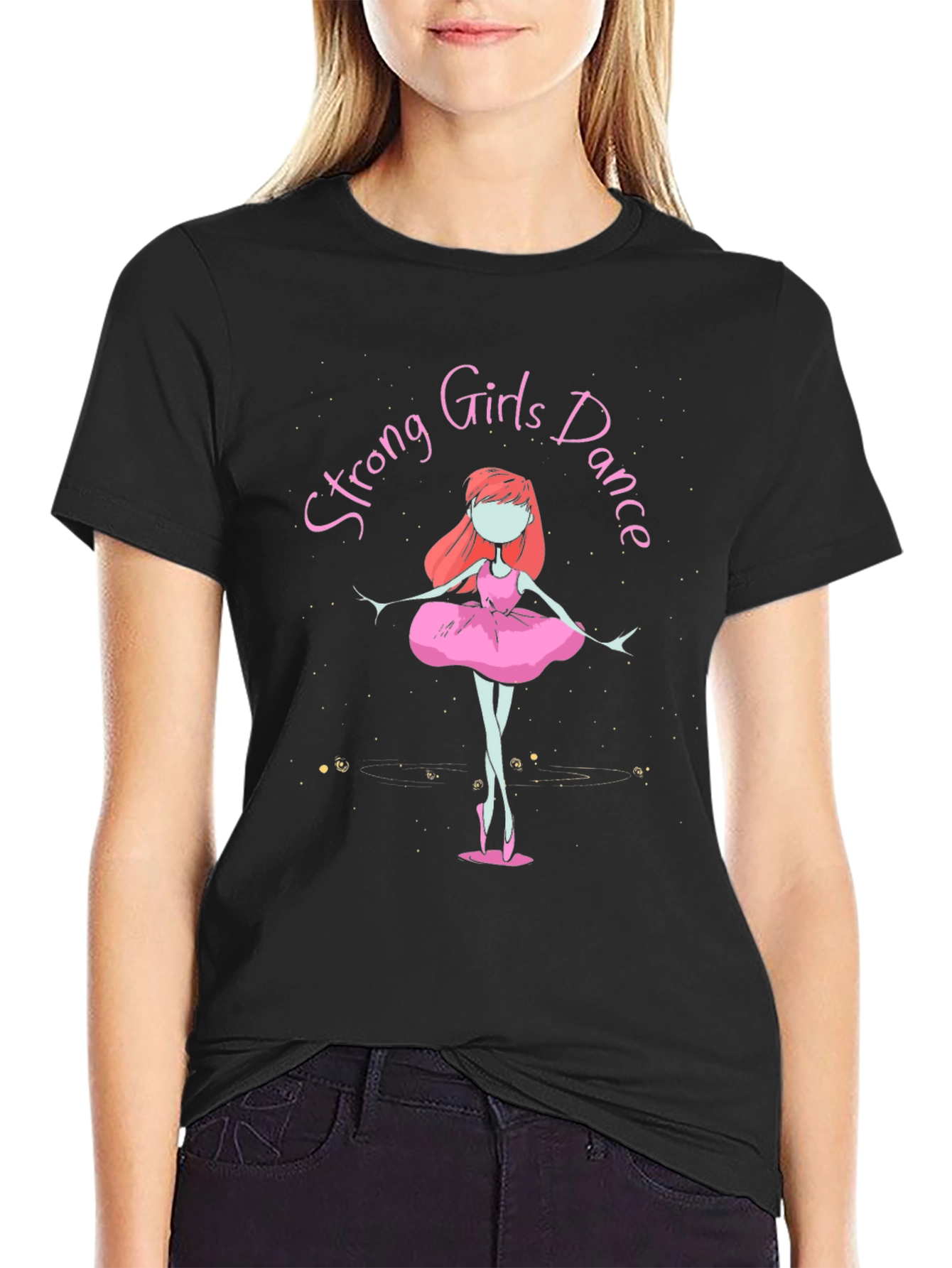 Strong Girls Dance Black T-Shirt