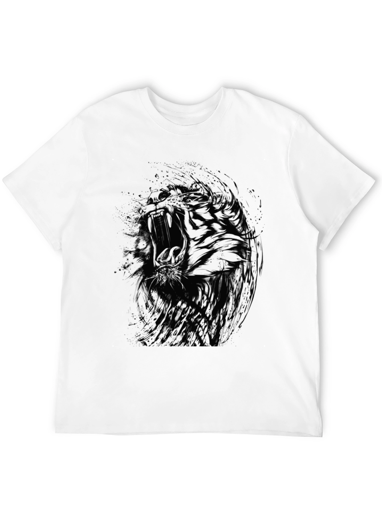 Abstract Tiger Graphic T-Shirt