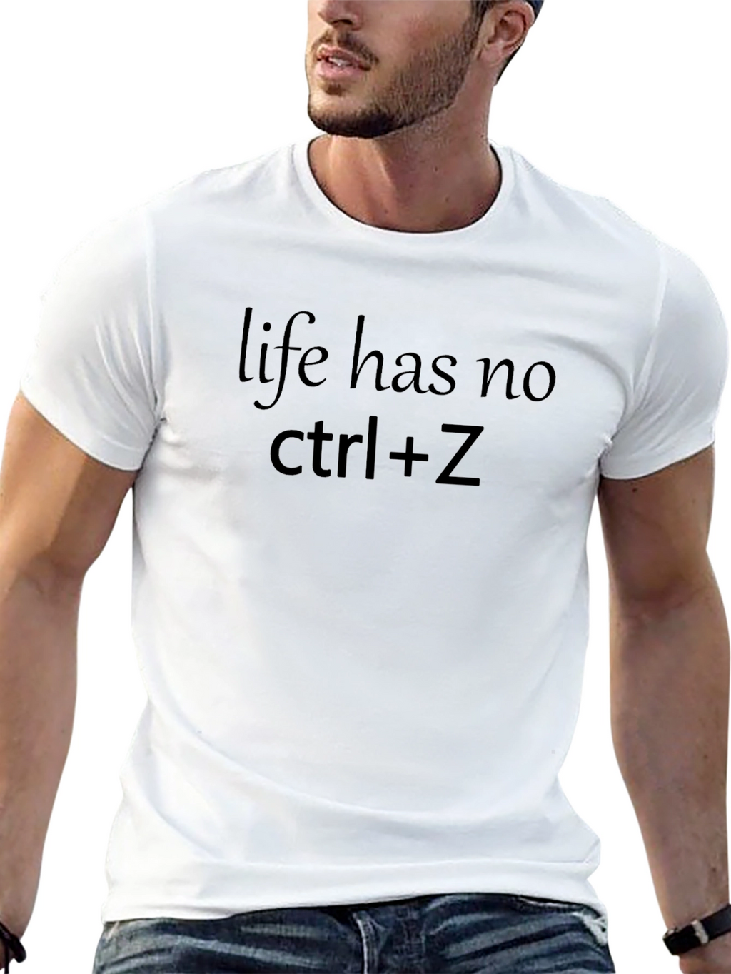 Life Has No Ctrl+Z Black T-Shirt