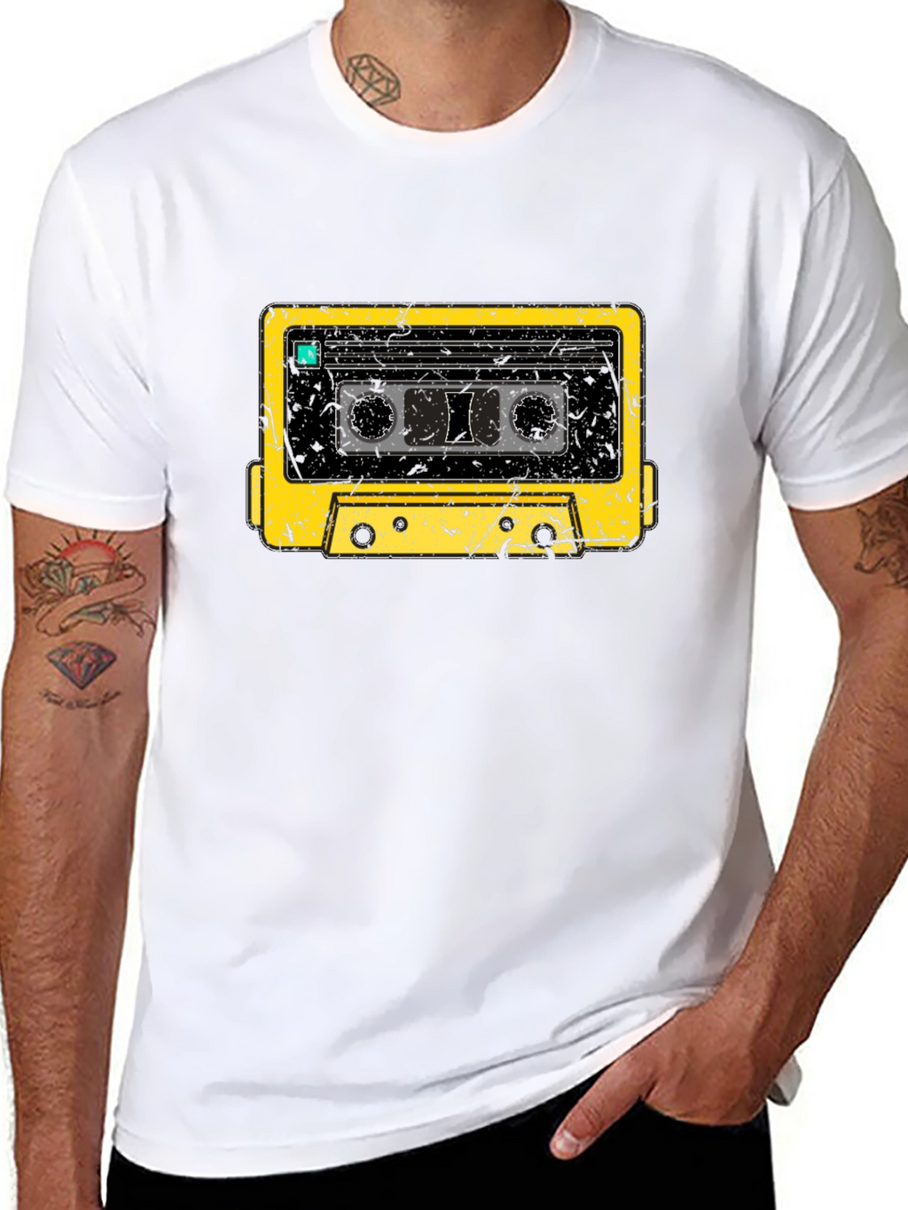 Retro Cassette Tape Graphic T-Shirt