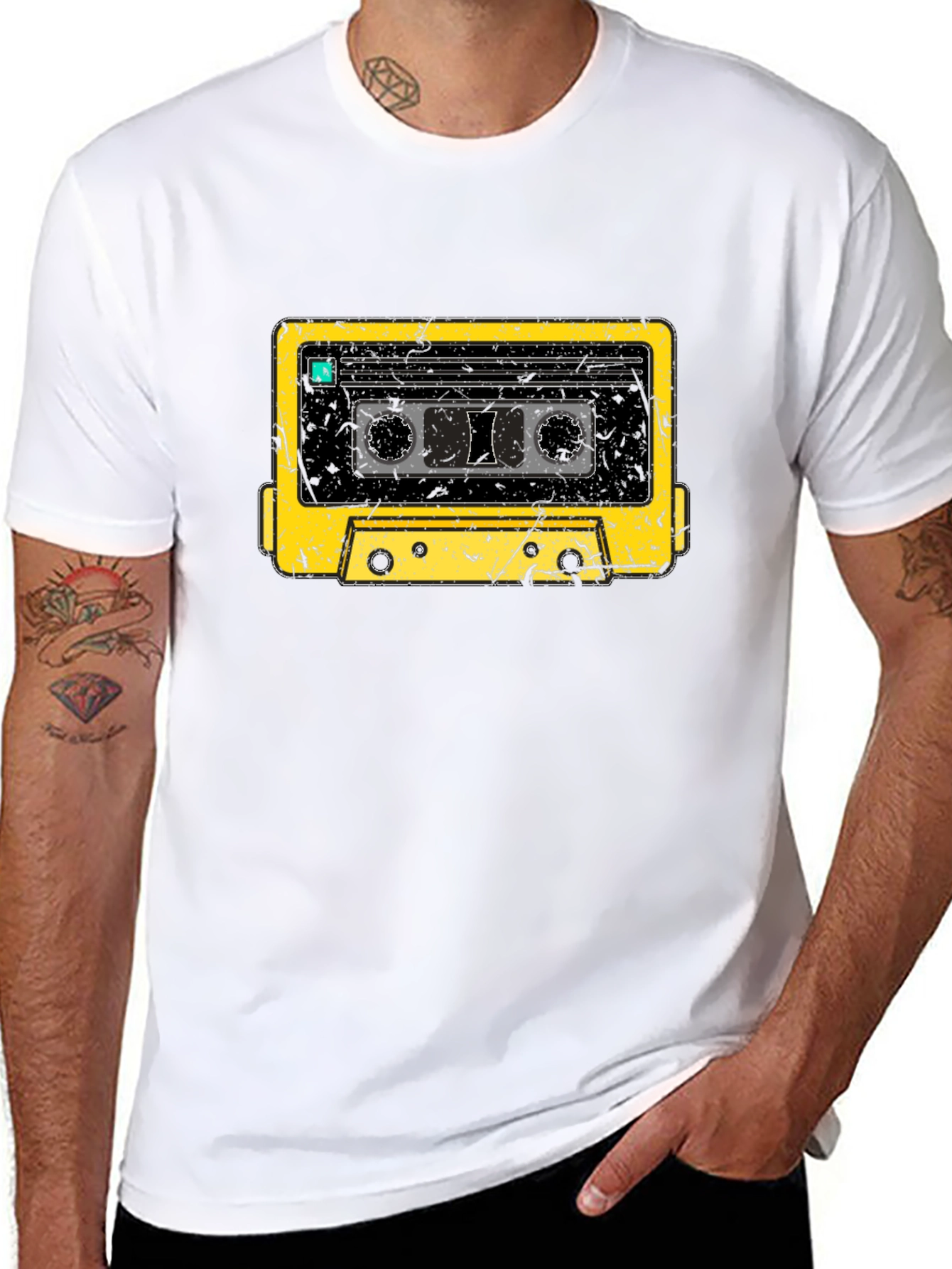 Retro Cassette Tape Graphic T-Shirt
