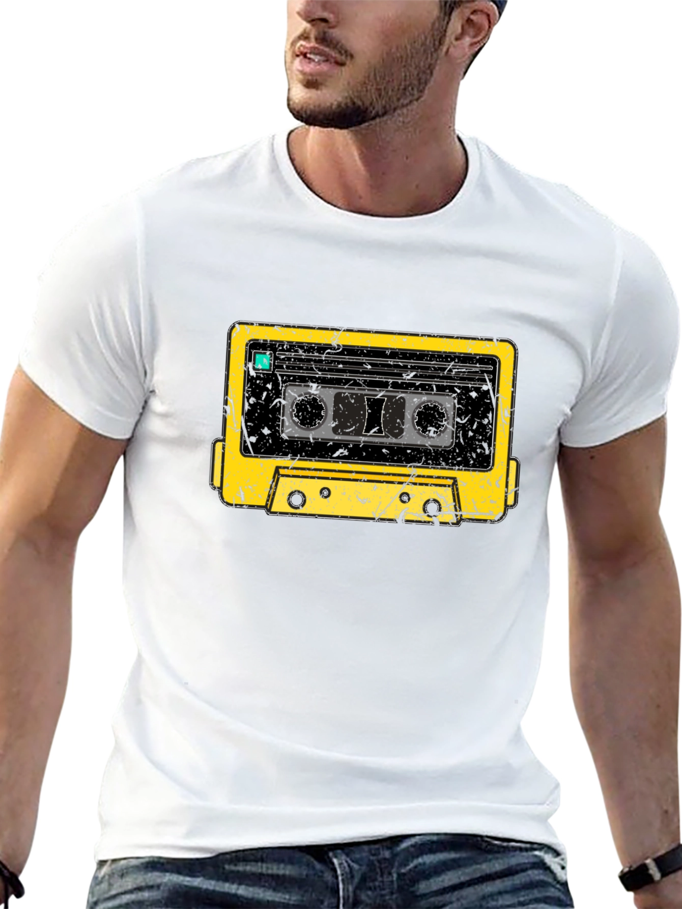 Retro Cassette Tape Graphic T-Shirt