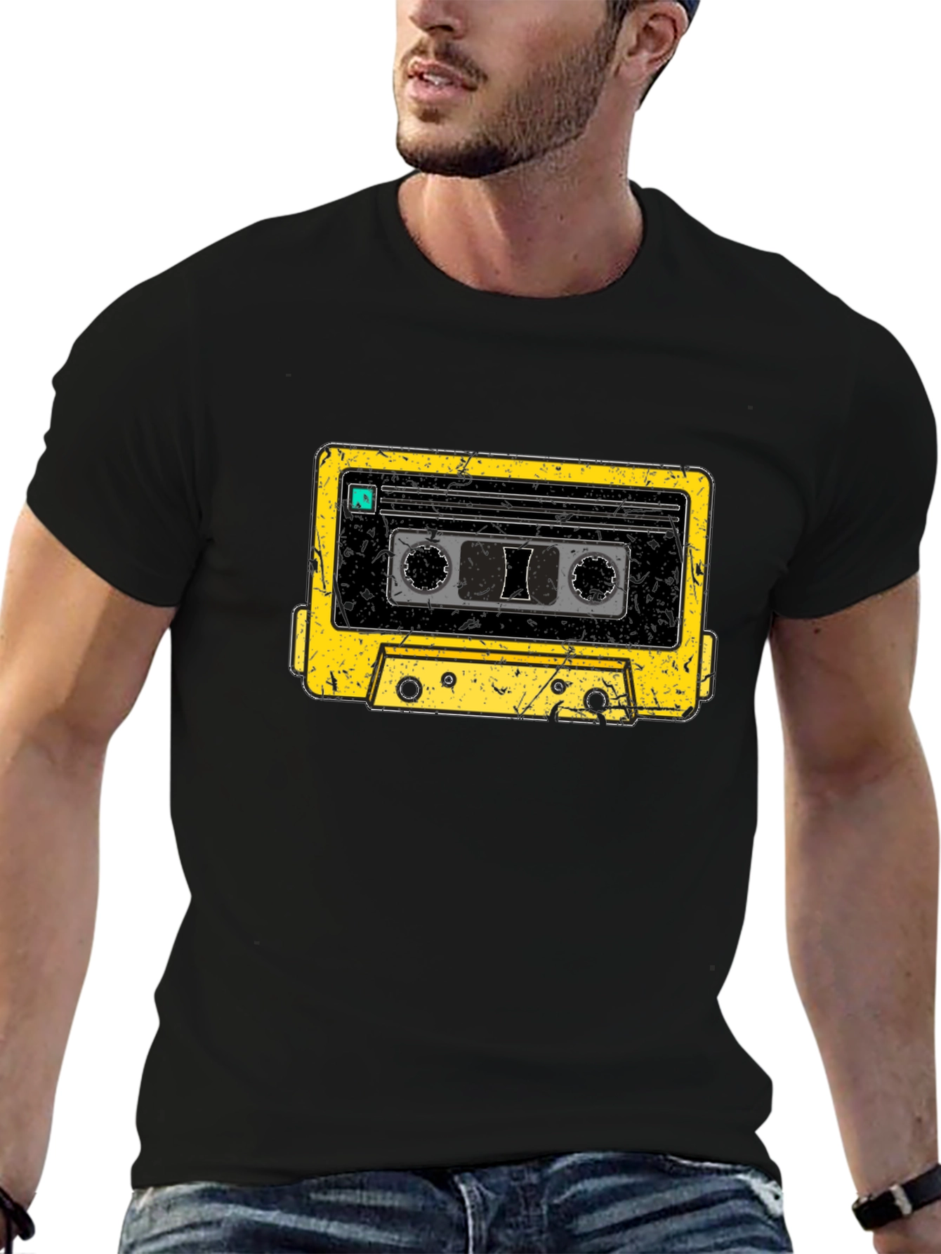 Retro Cassette Tape Graphic T-Shirt