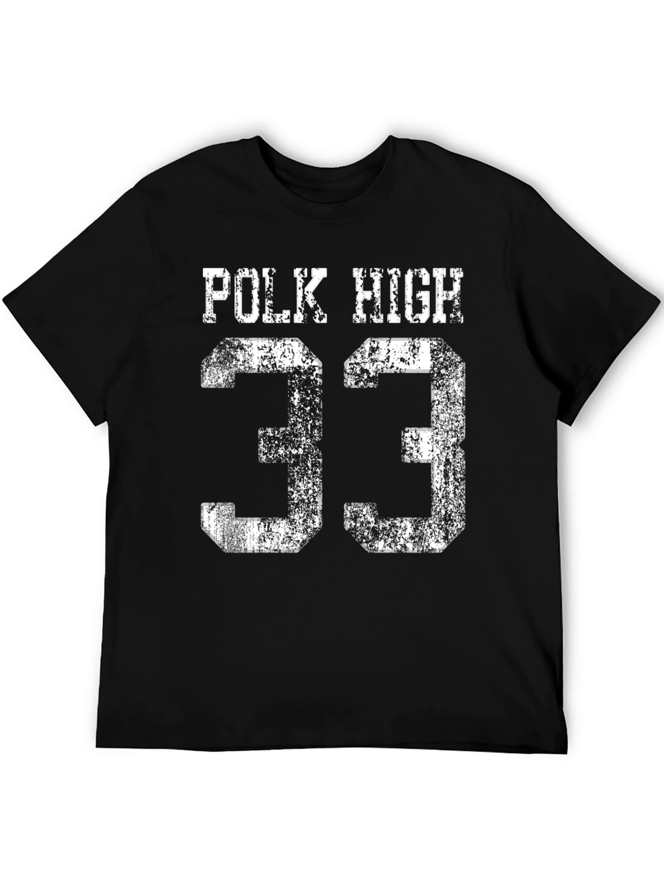 Polk High 33 T-Shirt - Distressed Graphic Tee