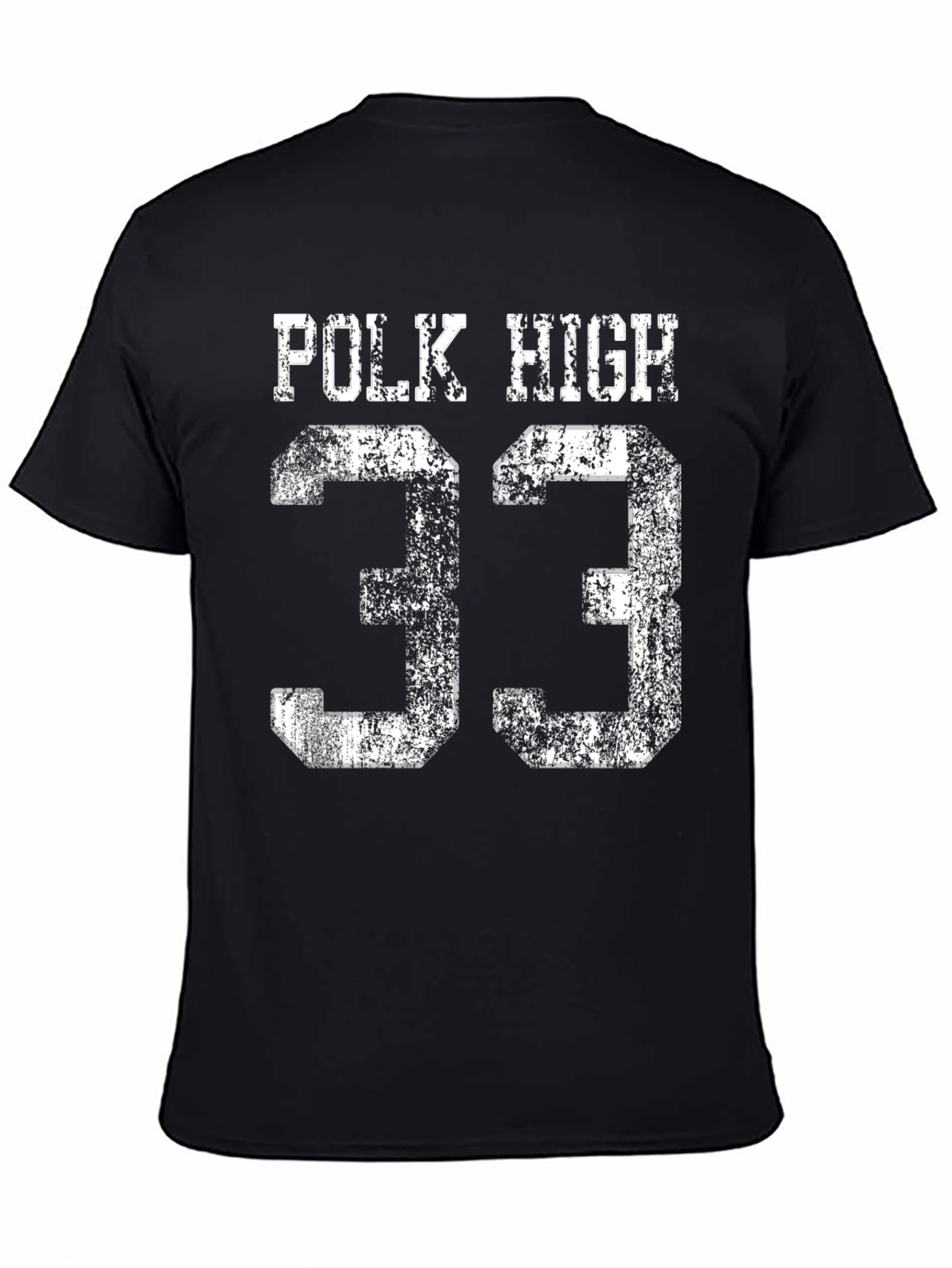 Polk High 33 T-Shirt - Distressed Graphic Tee