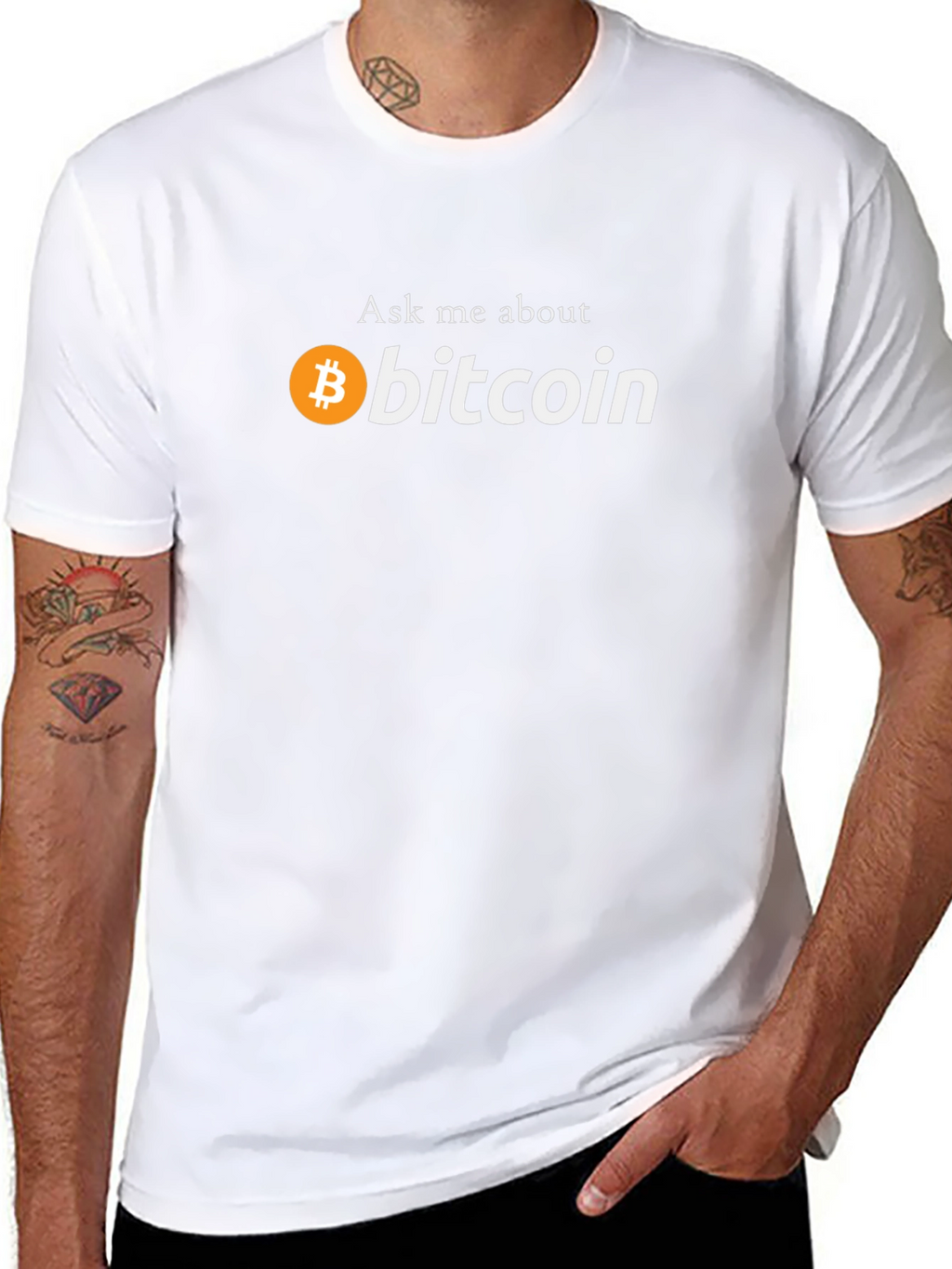 Ask Me About Bitcoin T-Shirt - Crypto Tee