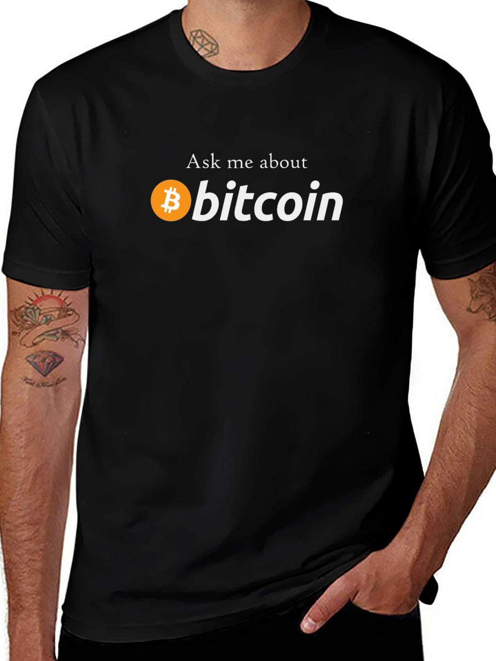 Ask Me About Bitcoin T-Shirt - Crypto Tee