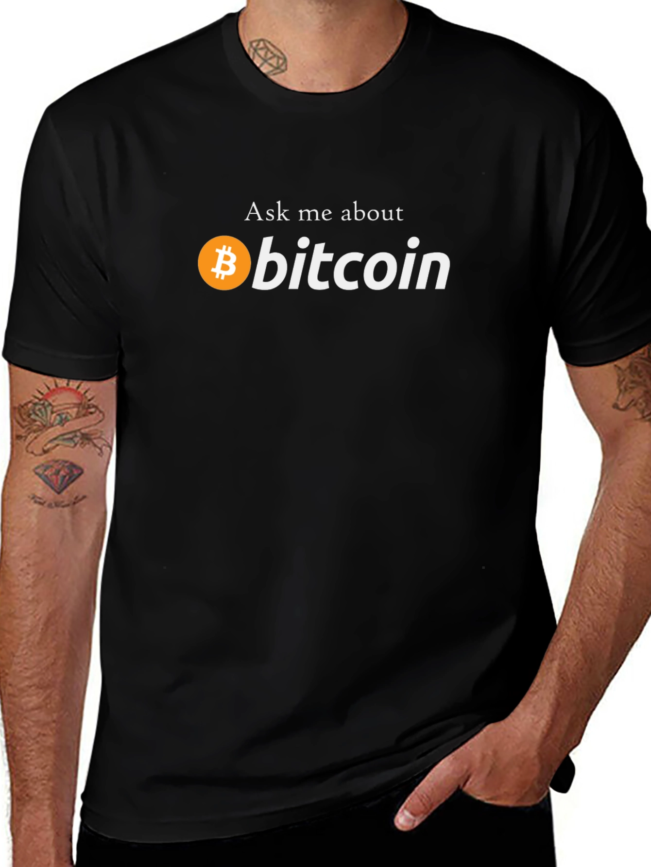 Ask Me About Bitcoin T-Shirt - Crypto Tee