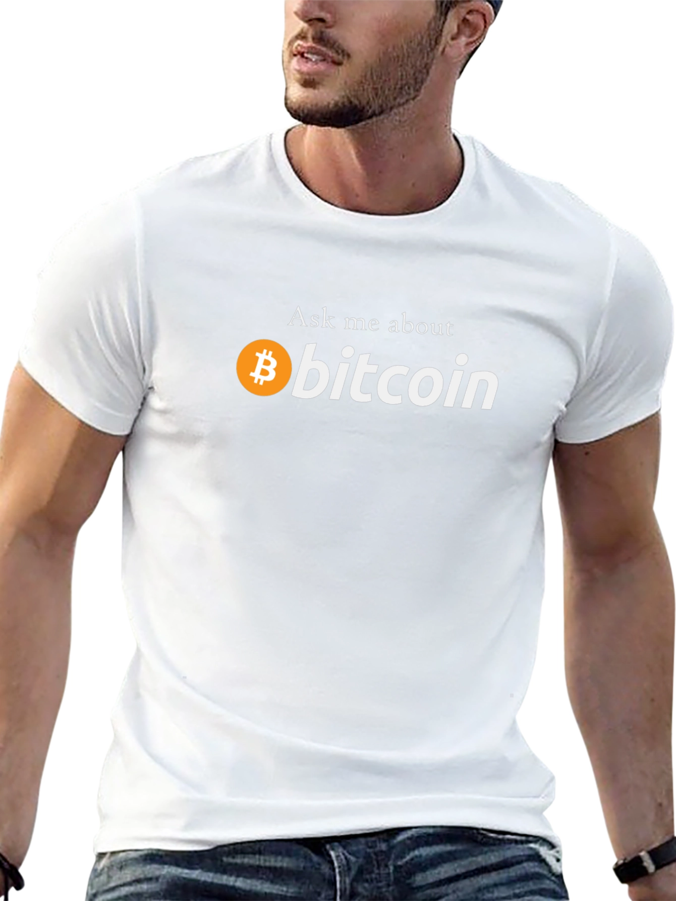 Ask Me About Bitcoin T-Shirt - Crypto Tee