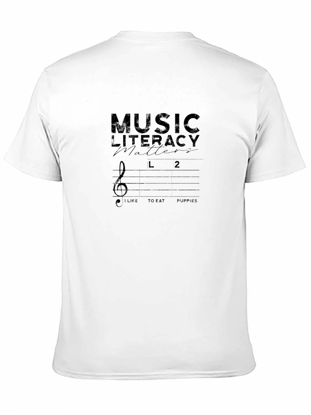 Music Literacy Matters Black Graphic Tee