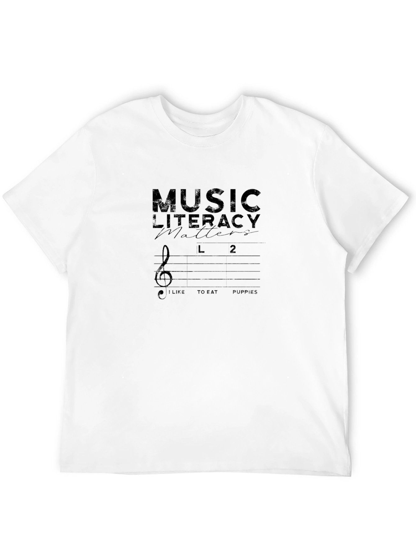 Music Literacy Matters Black Graphic Tee