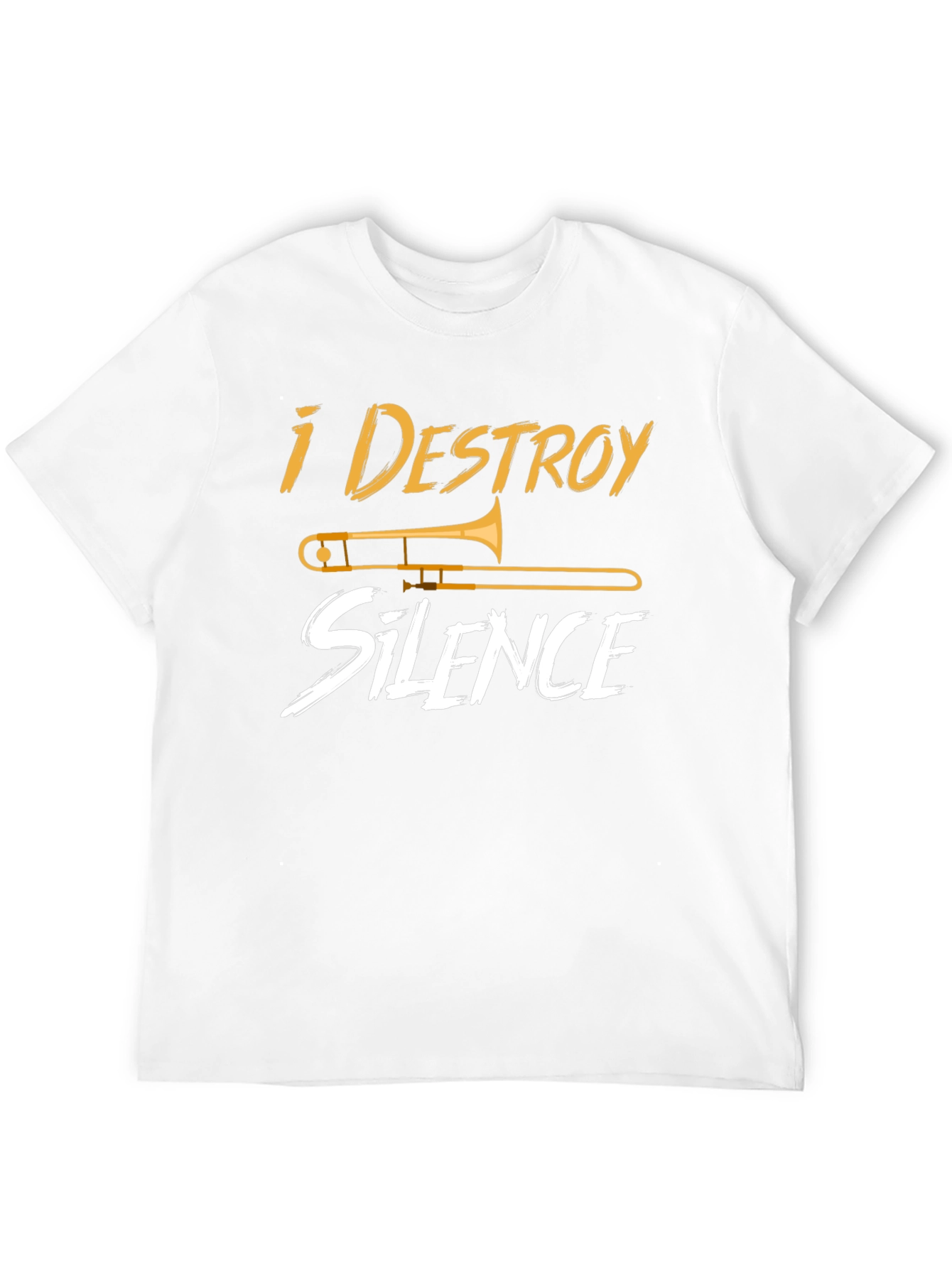 I Destroy Silence Trombone Musician T-Shirt