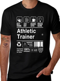 Athletic Trainer T-Shirt: Multi-Tasking Coffee Beer Problem Solving