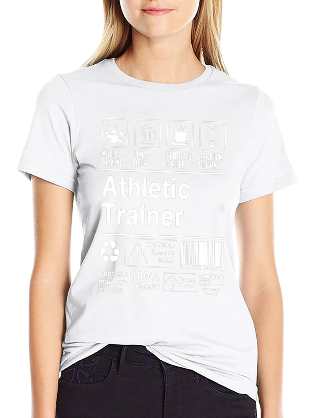 Athletic Trainer T-Shirt: Multi-Tasking Coffee Beer Problem Solving